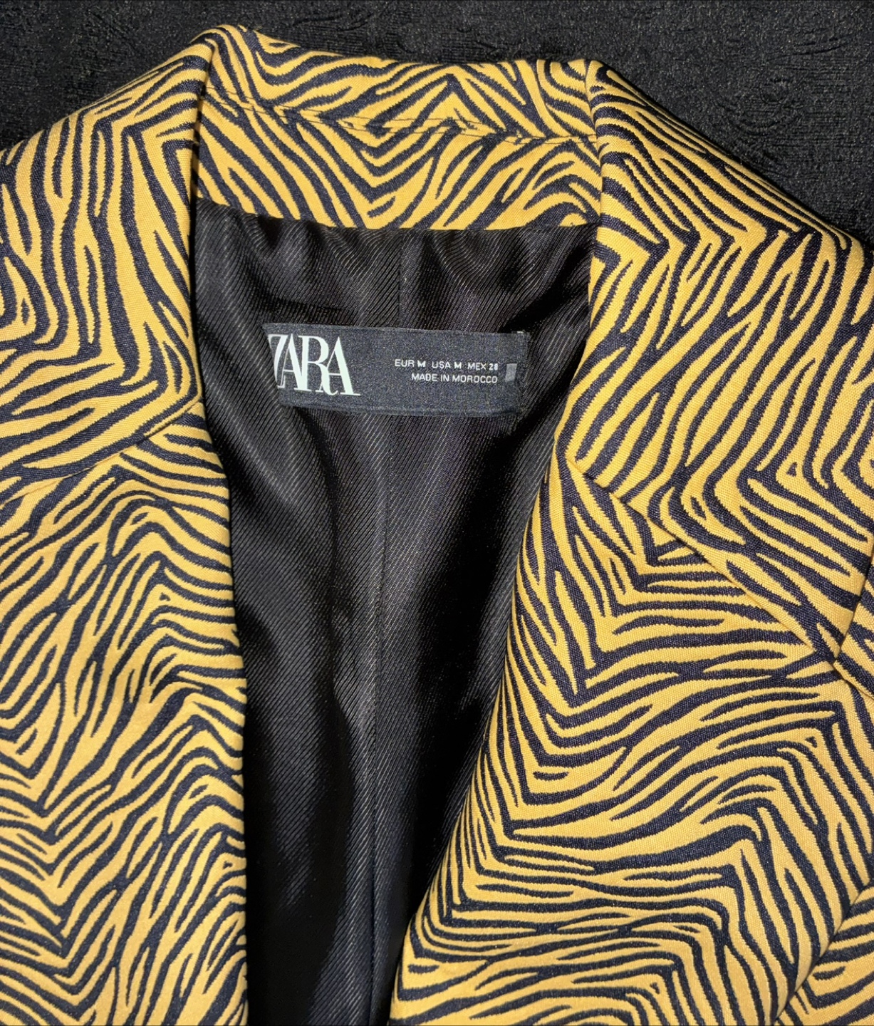 Zara Women's Tiger Print Blazer Jacket - Size Medium - photo 2