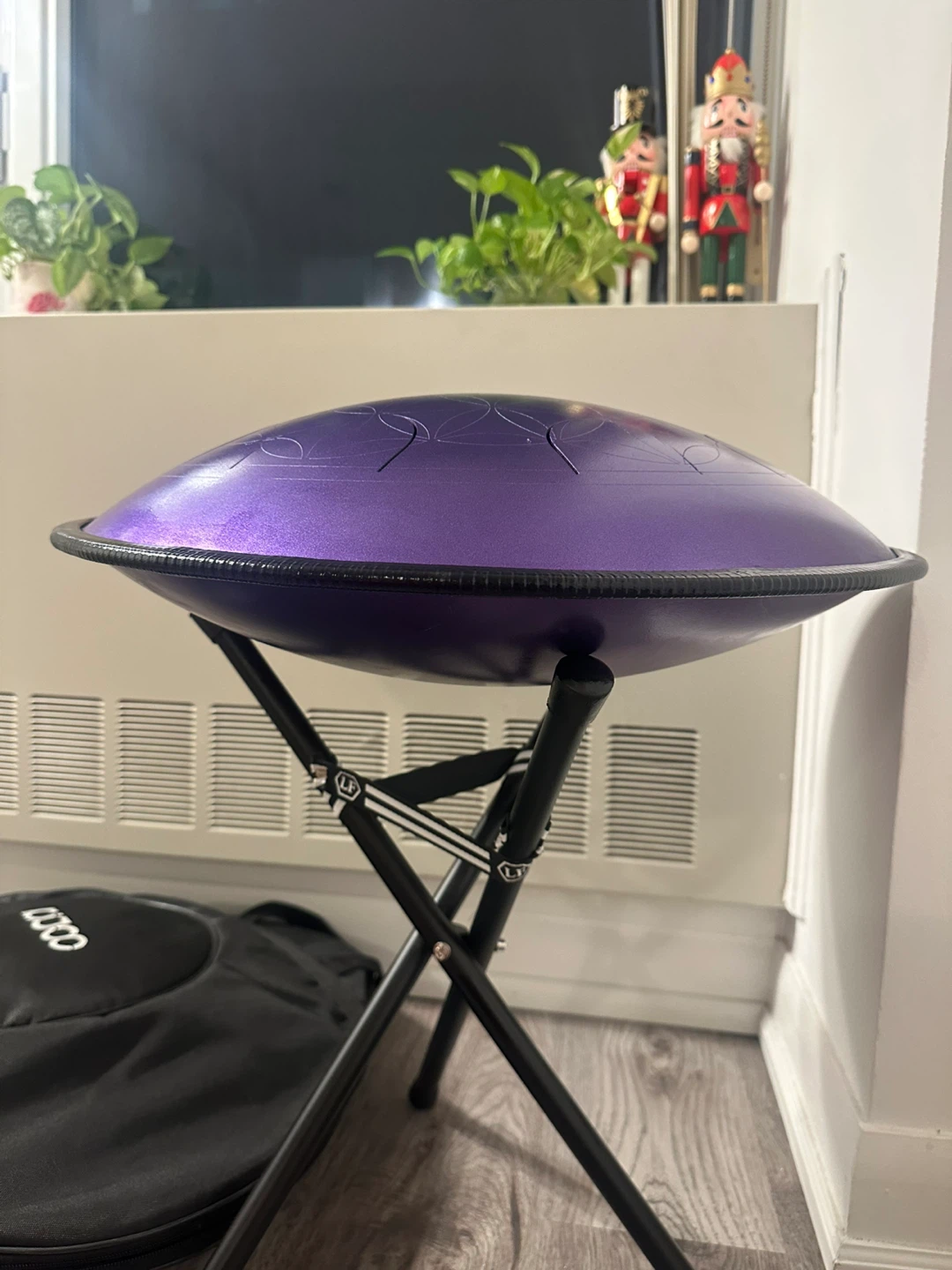 Purple Handpan Drum with Stand and Bag - photo 2