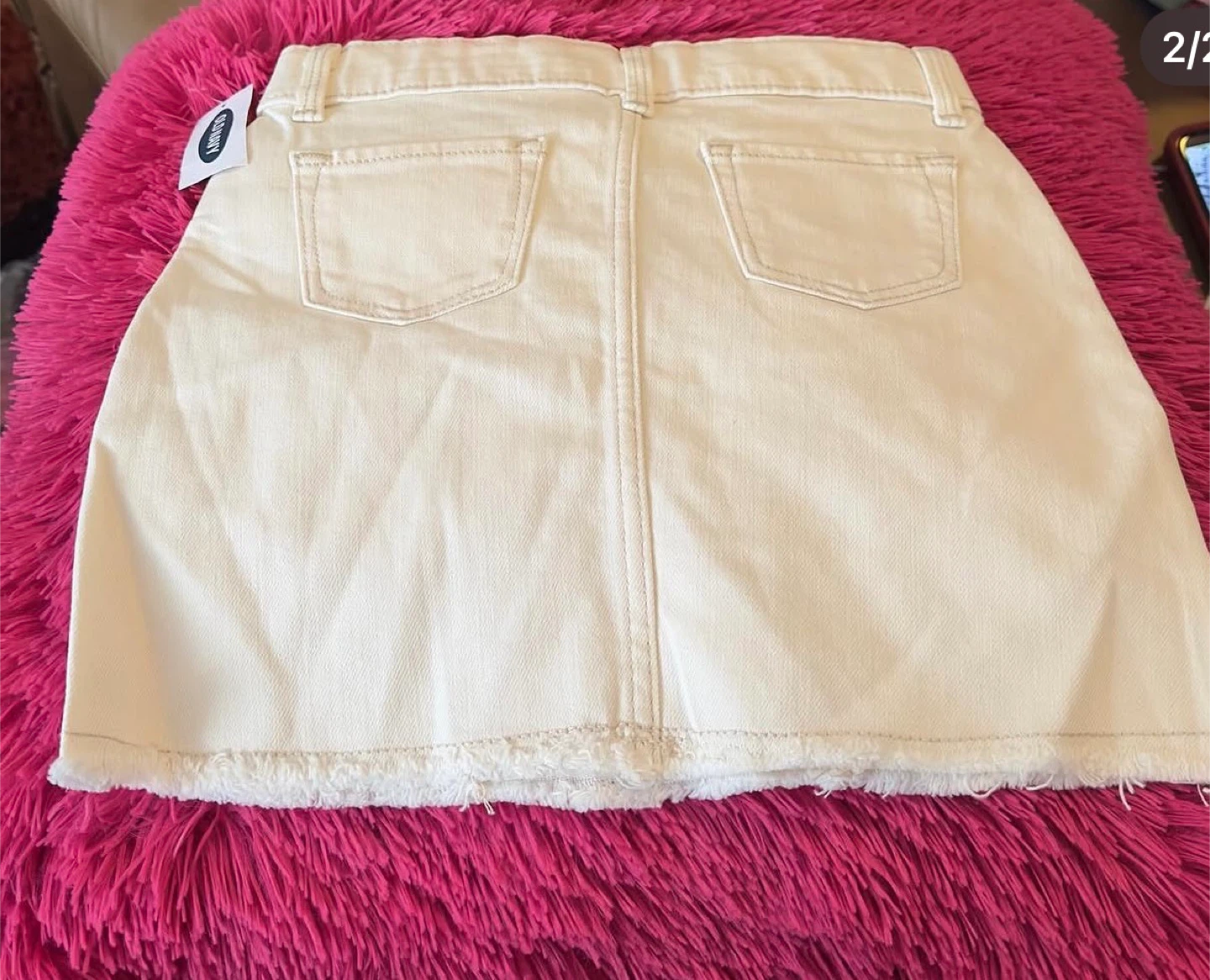 Old Navy Cream Denim Skirt (SIZE:5T) - photo 2