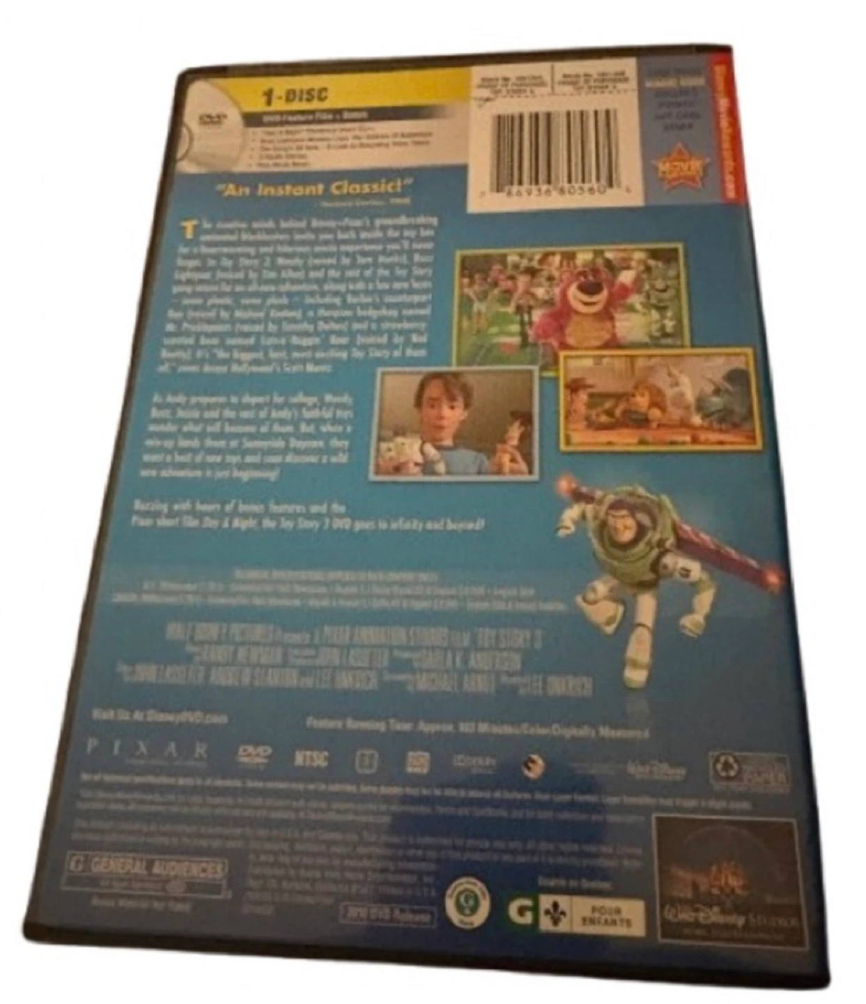 🎬 Toy Story 3 DVD — Disney/Pixar Animated Family Classic - photo 2