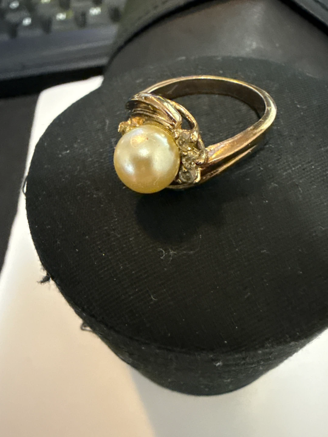 Pearl and Diamond Ring