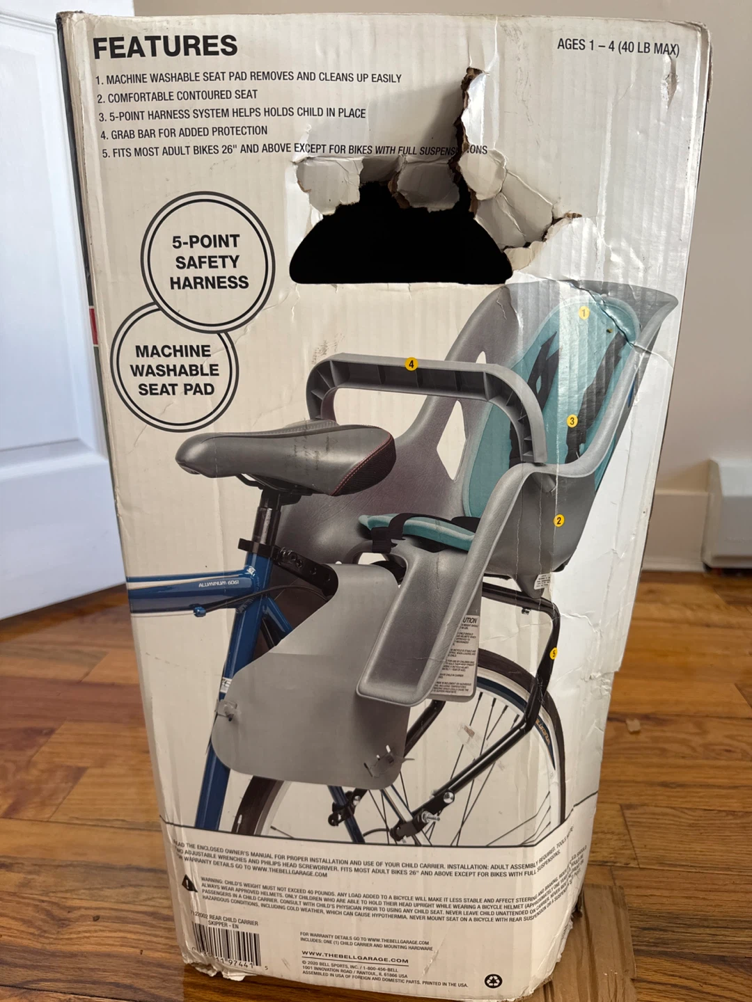 Bell Skipper Child Carrier Bike Seat - photo 2
