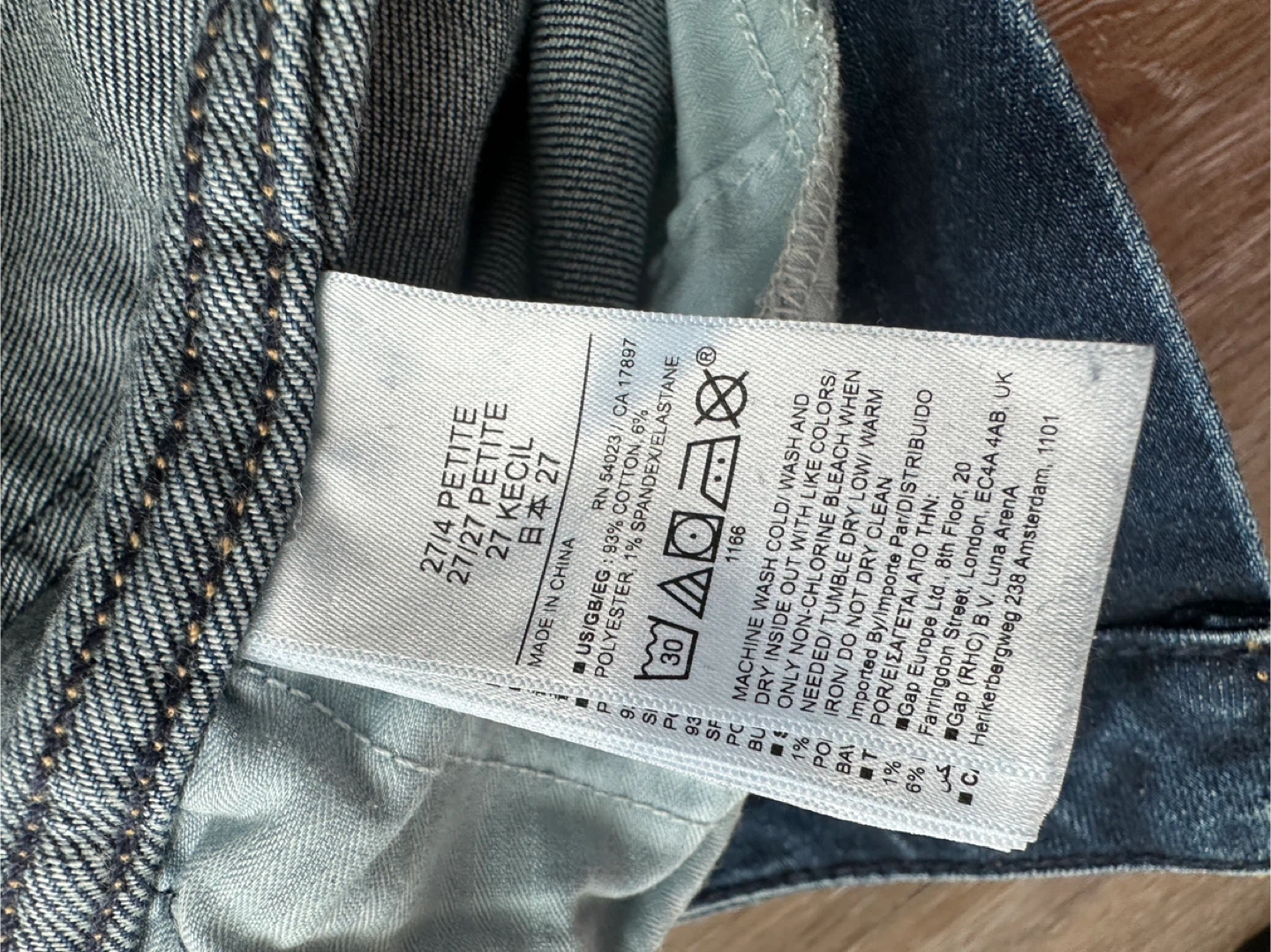 Gap Petite Vintage Slim Sky High Jeans Size 27 - photo 5