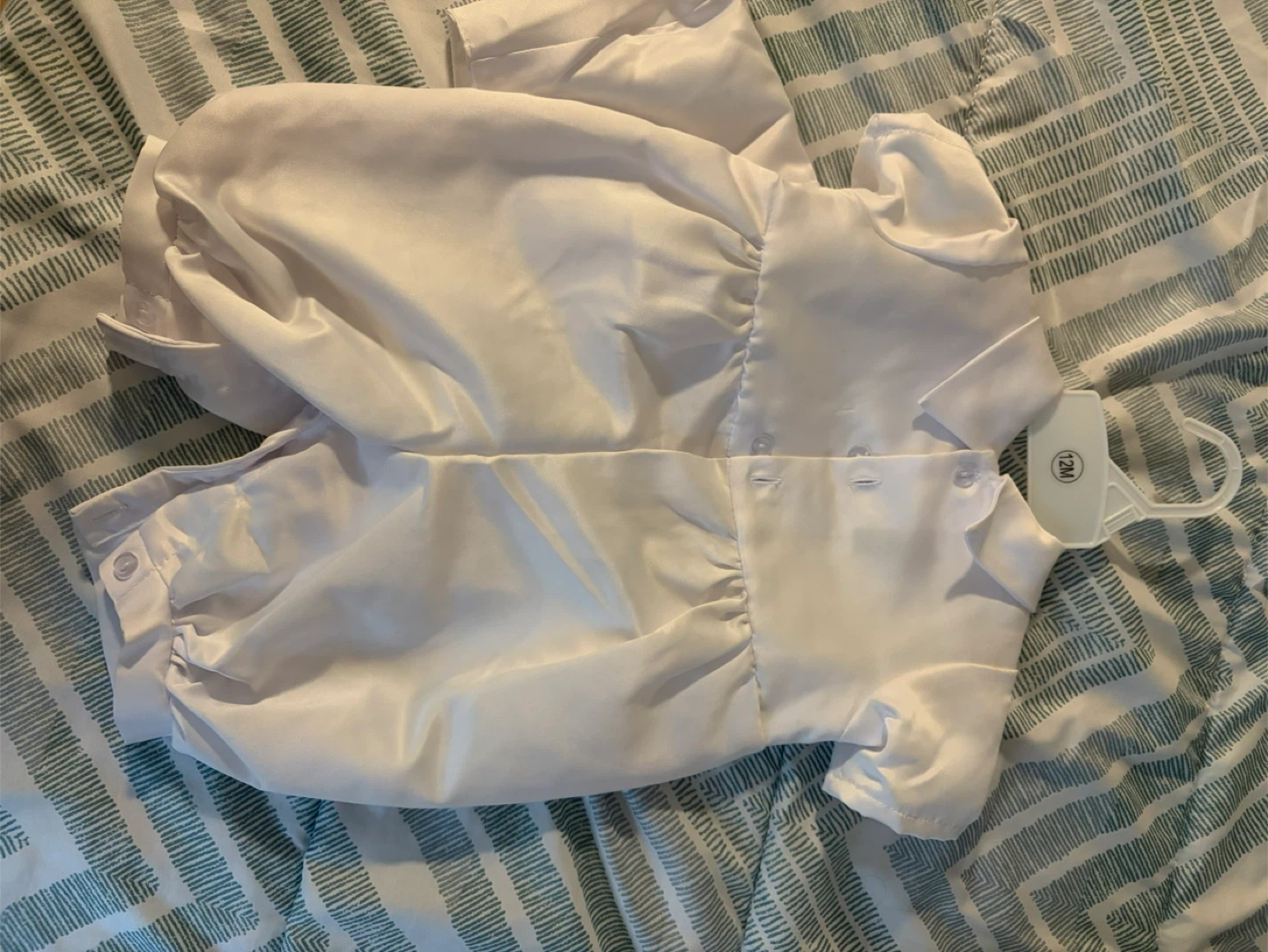 Tip Top Kids White Christening Outfit Size 12M - photo 2