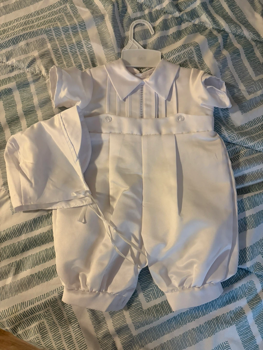 Tip Top Kids White Christening Outfit Size 12M
