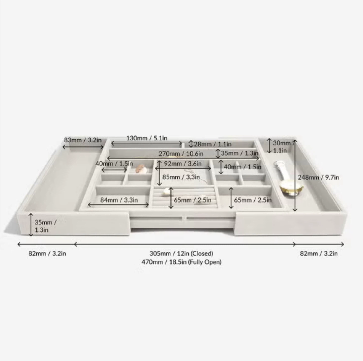 Stackers Jewelry Organizer Tray - photo 2