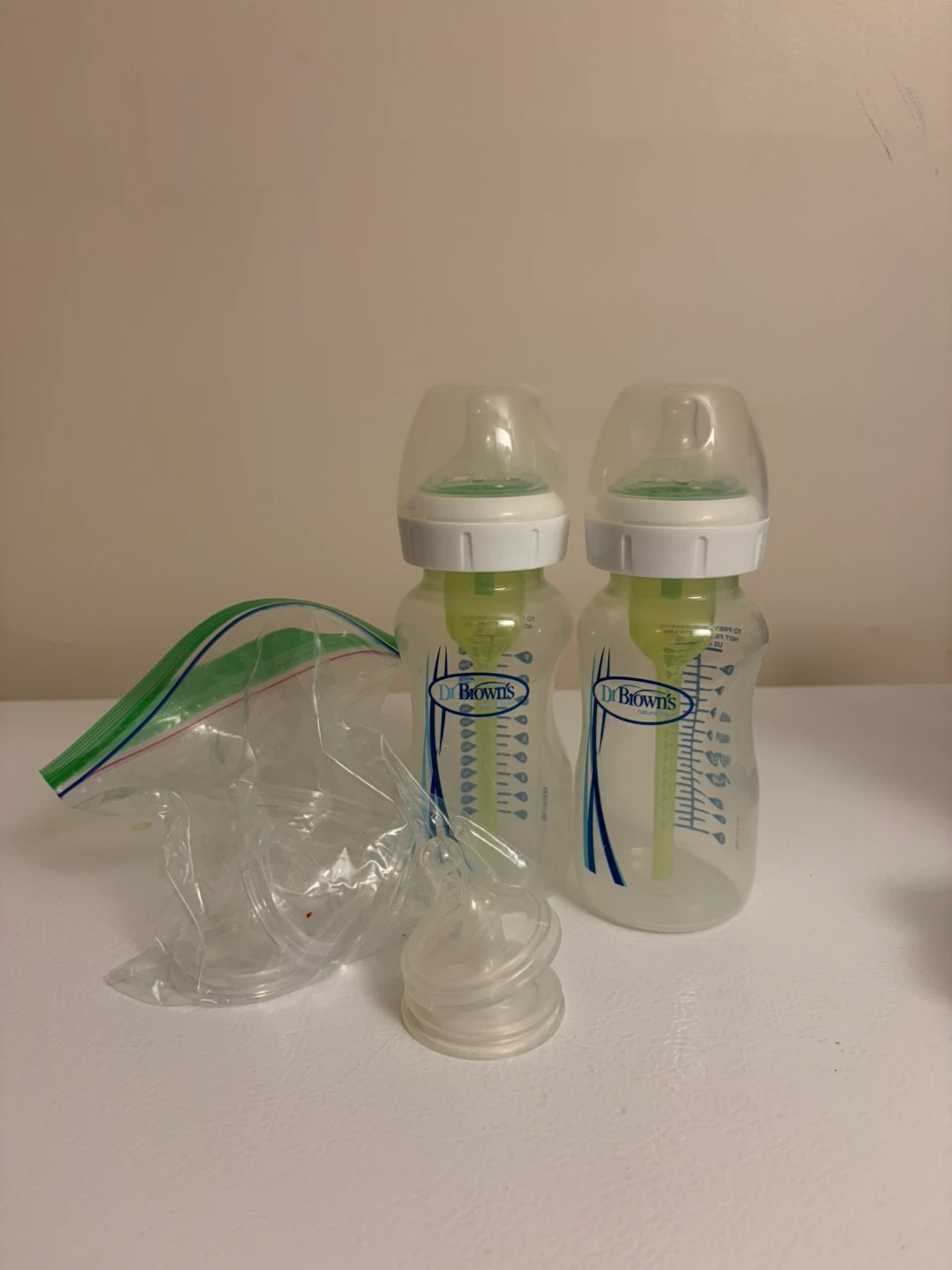 Dr. Brown's Baby Bottles with Extra Size 2 Nipples