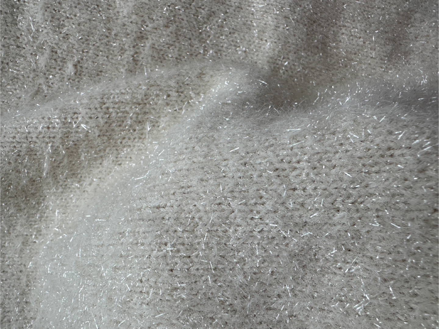 H&M Cream Sparkly Knit Sweater size S - photo 5