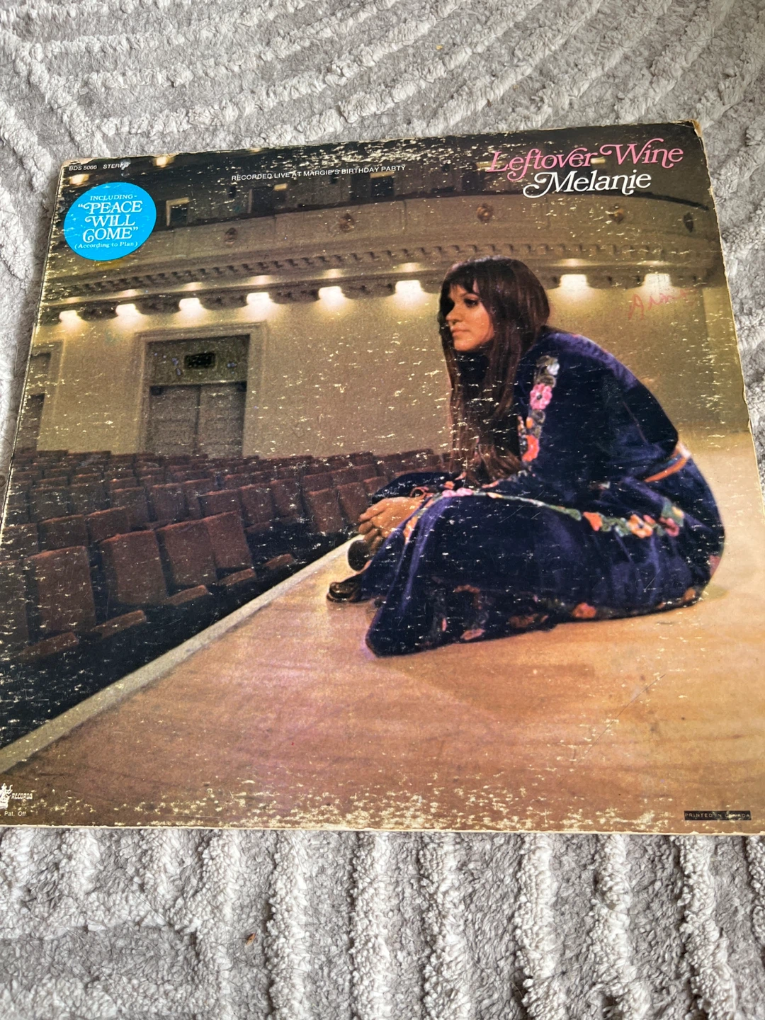 Melanie Leftover Wine Vinyl Record