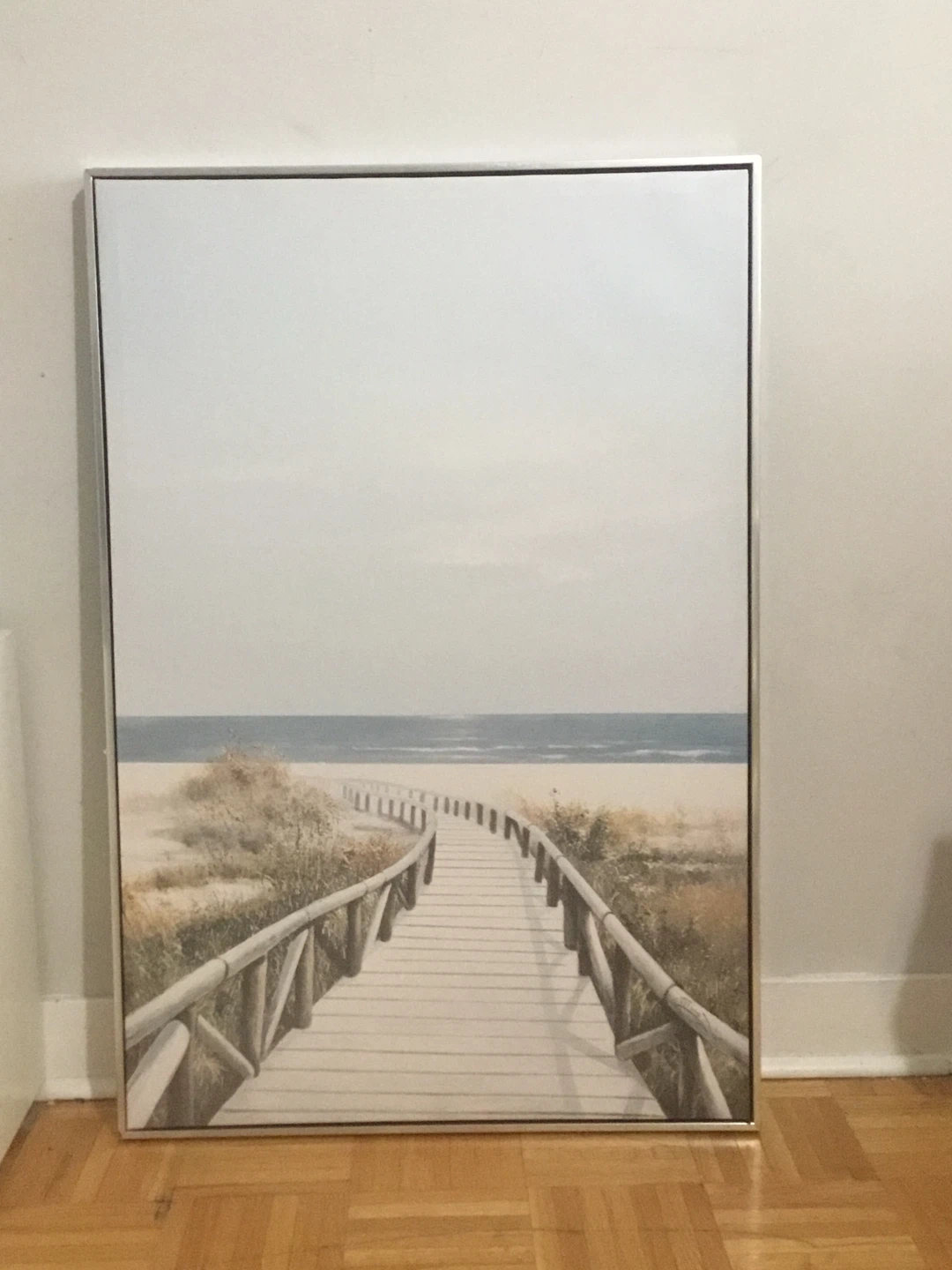 Framed Wall Art - Beach Boardwalk Scene