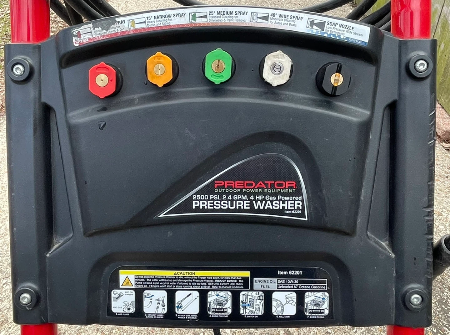 PREDATOR Cold Water Gas Pressure Washer - photo 2