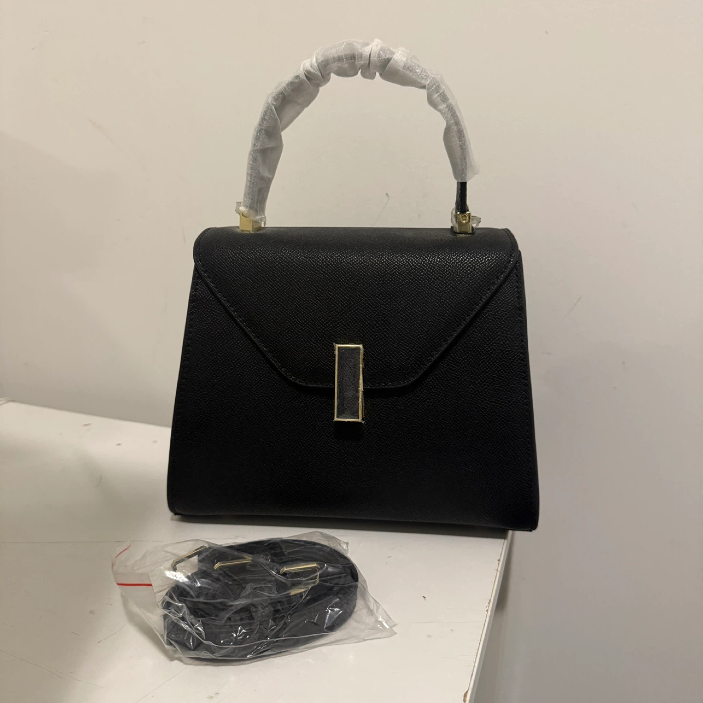 New leather handbag