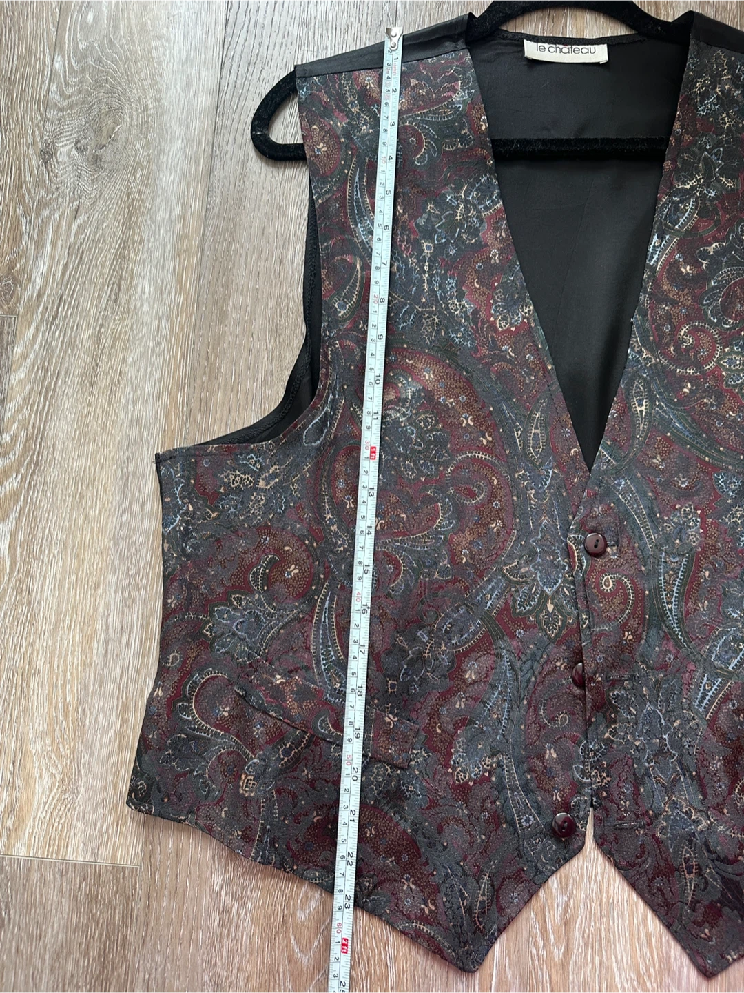 Vintage Le Château men’s Patterned Vest - photo 4