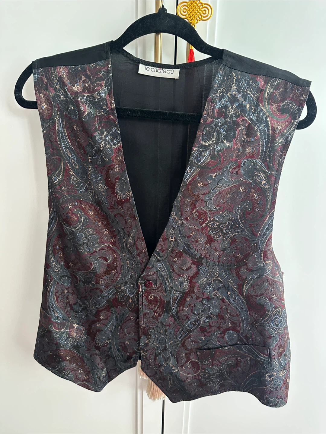 Vintage Le Château men’s Patterned Vest