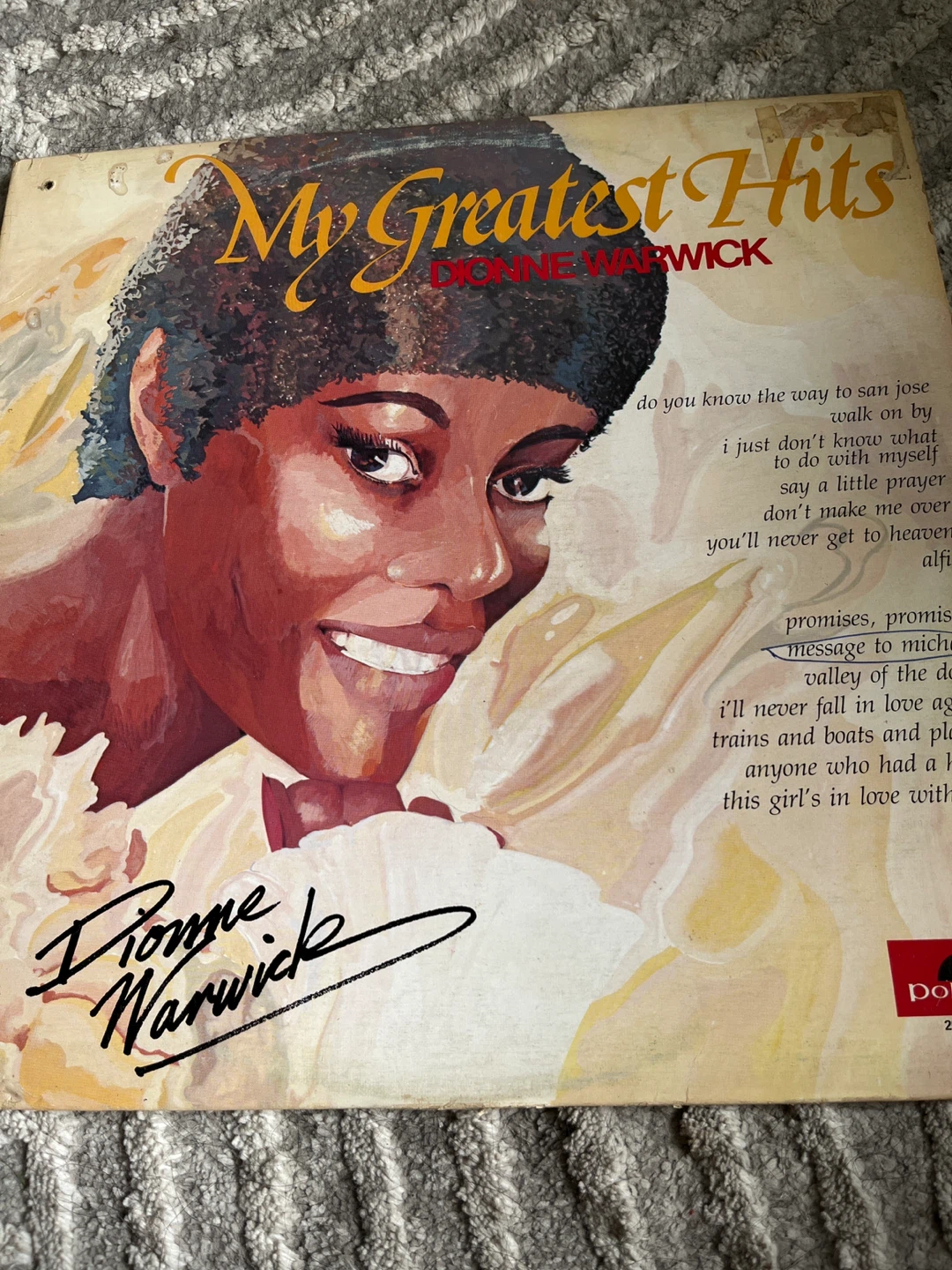 Dionne Warwick My Greatest Hits Vinyl Record
