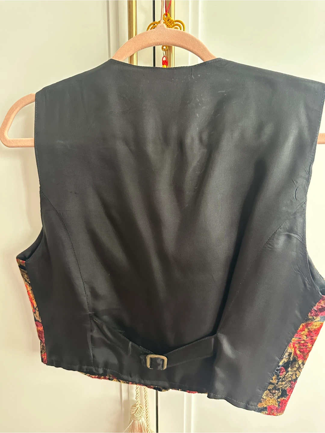 Vintage Jacob's Floral Velvet Vest - photo 2