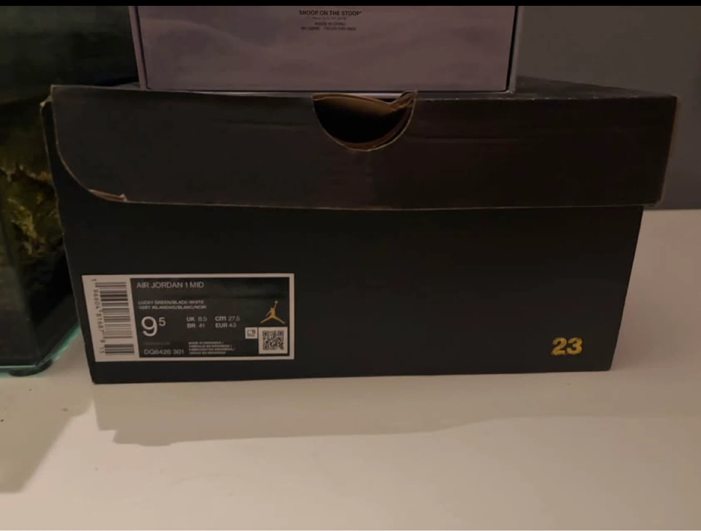 Air Jordan 1 Mid Lucky Green Black White Sneakers Men's Size 9.5 - photo 5