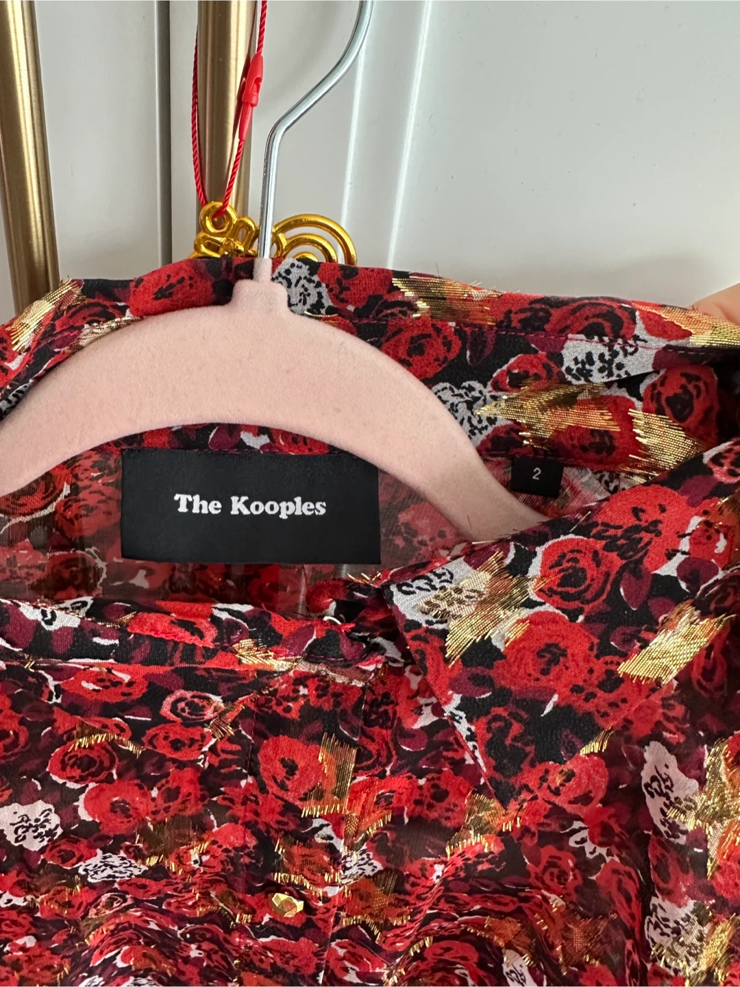 The Kooples Red Floral Print Blouse - photo 2