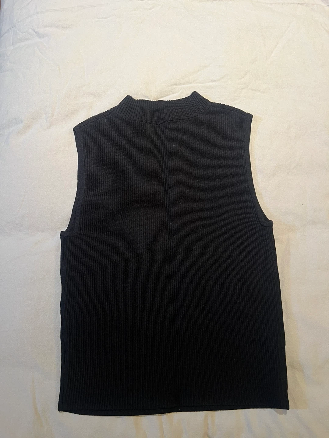 Babaton Black Sleeveless Mock Neck Top - Size M - photo 2