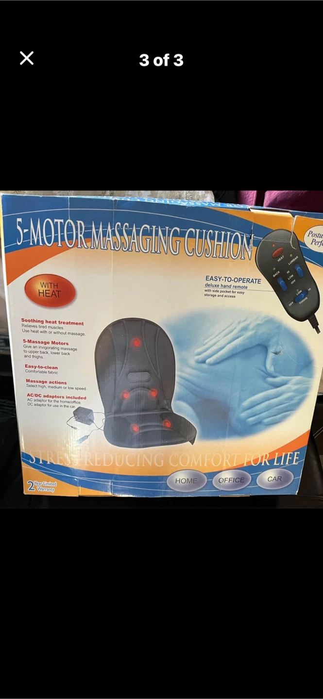 5-Motor Massaging Cushion with Heat