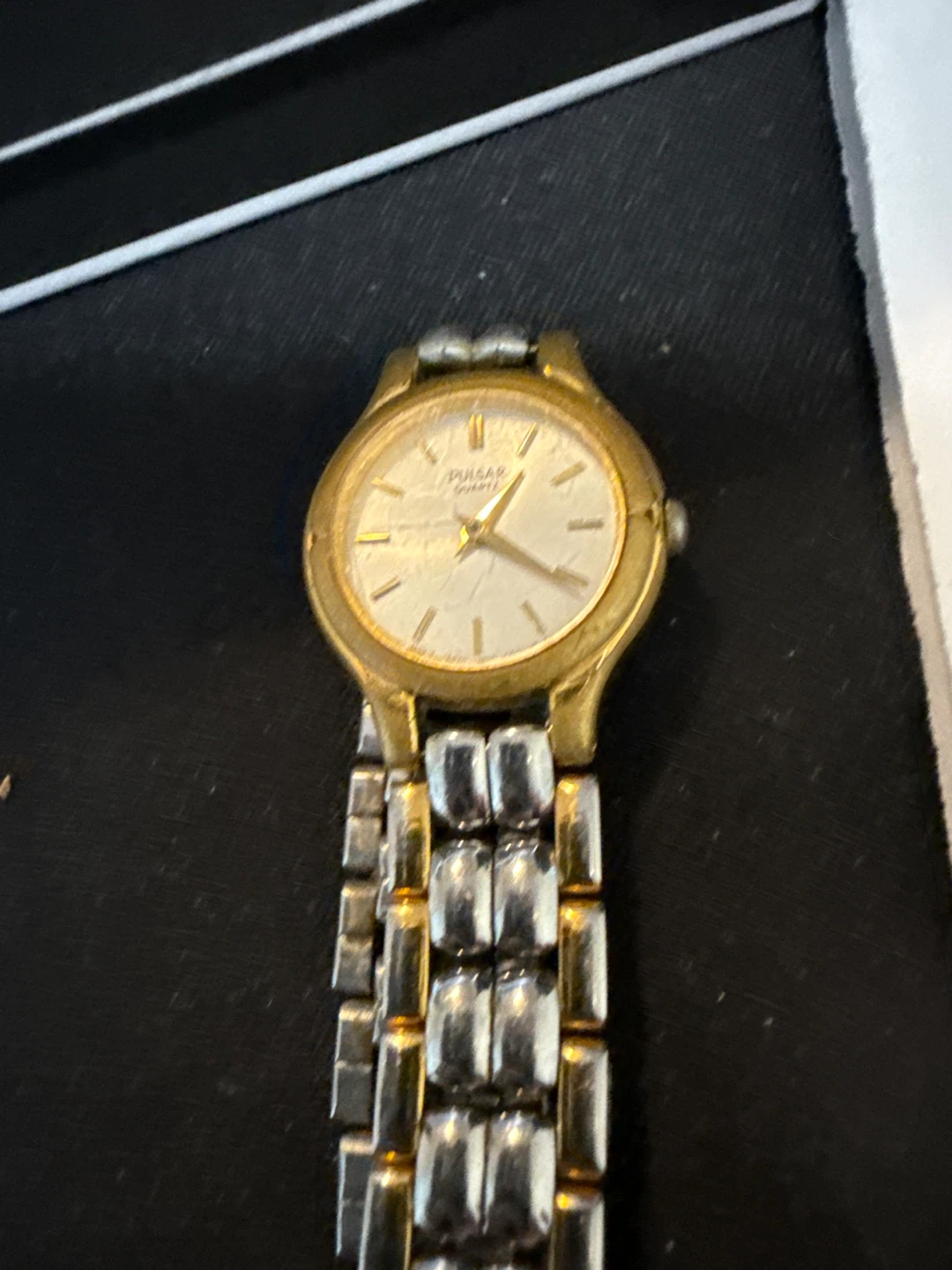 Pulsar Quartz Watch - Gold Tone and Silver Tone Band