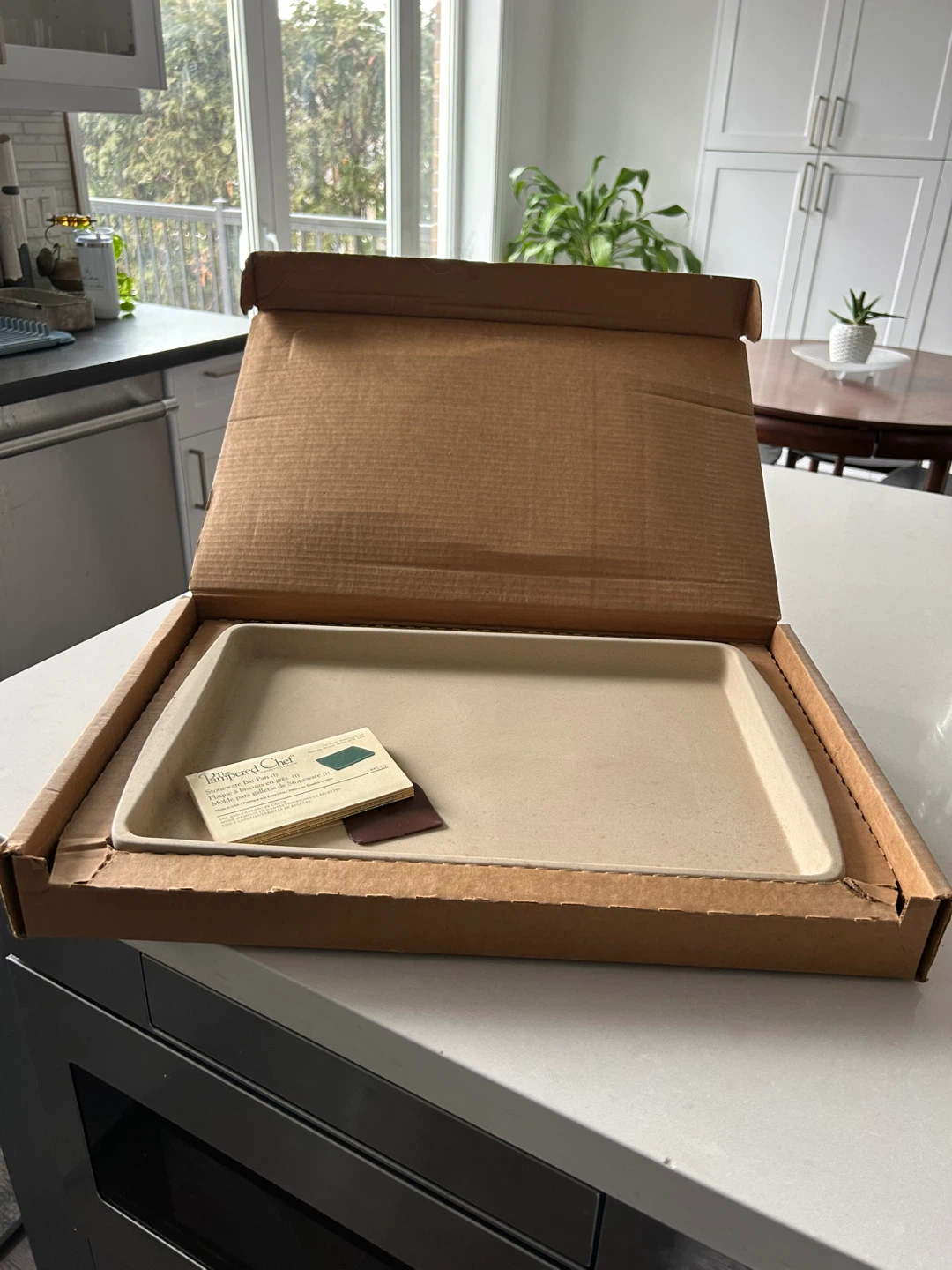 The Pampered Chef Stoneware Bar Pan