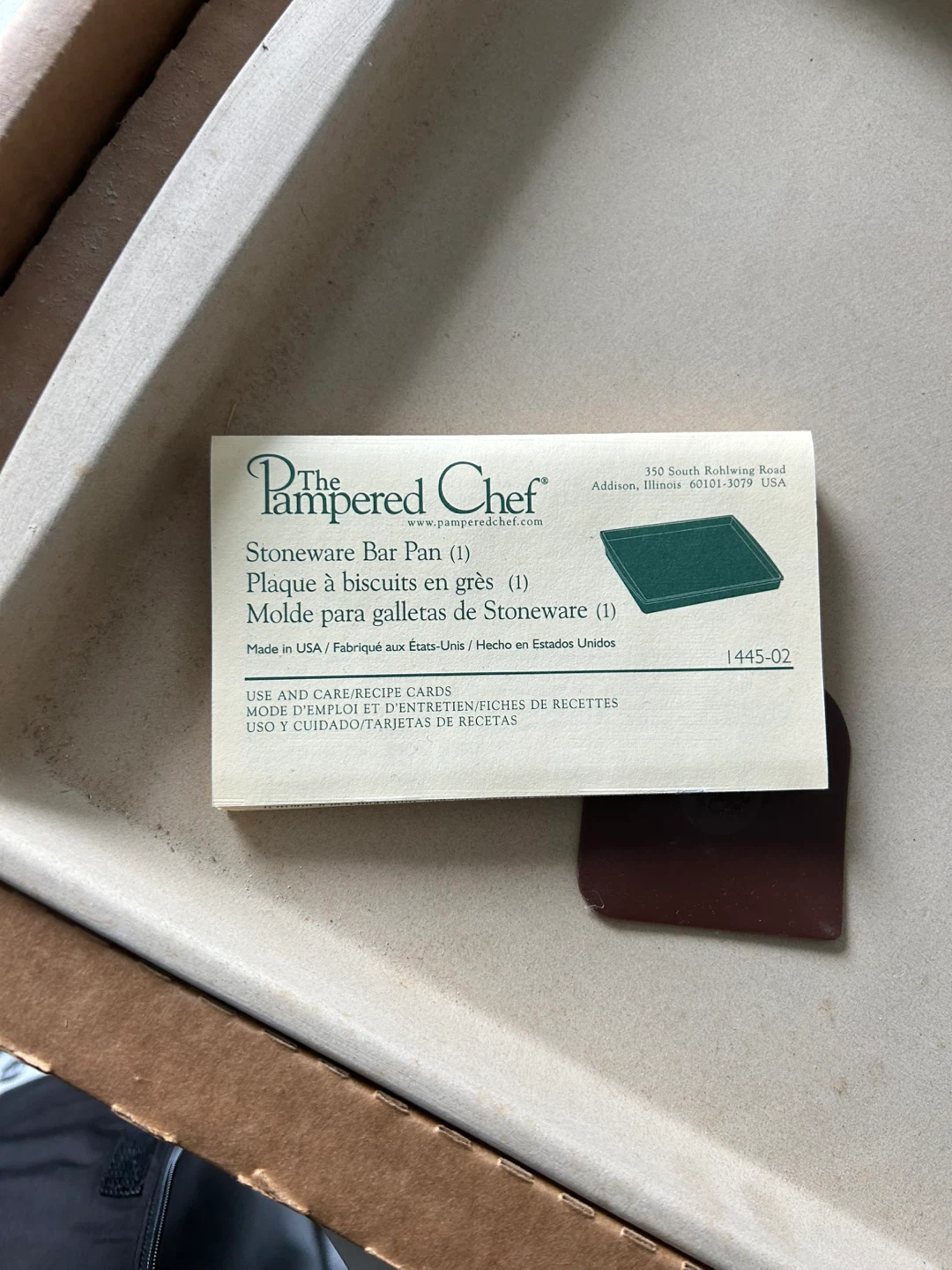 The Pampered Chef Stoneware Bar Pan - photo 2