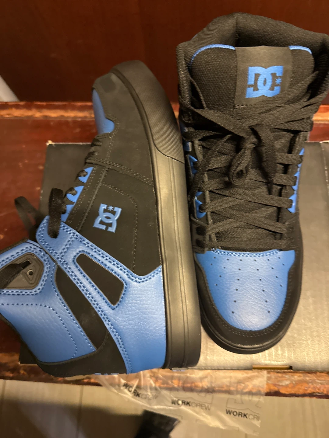 DC Shoes Work Crew High-Top Work Boots - Black/Blue - photo 5