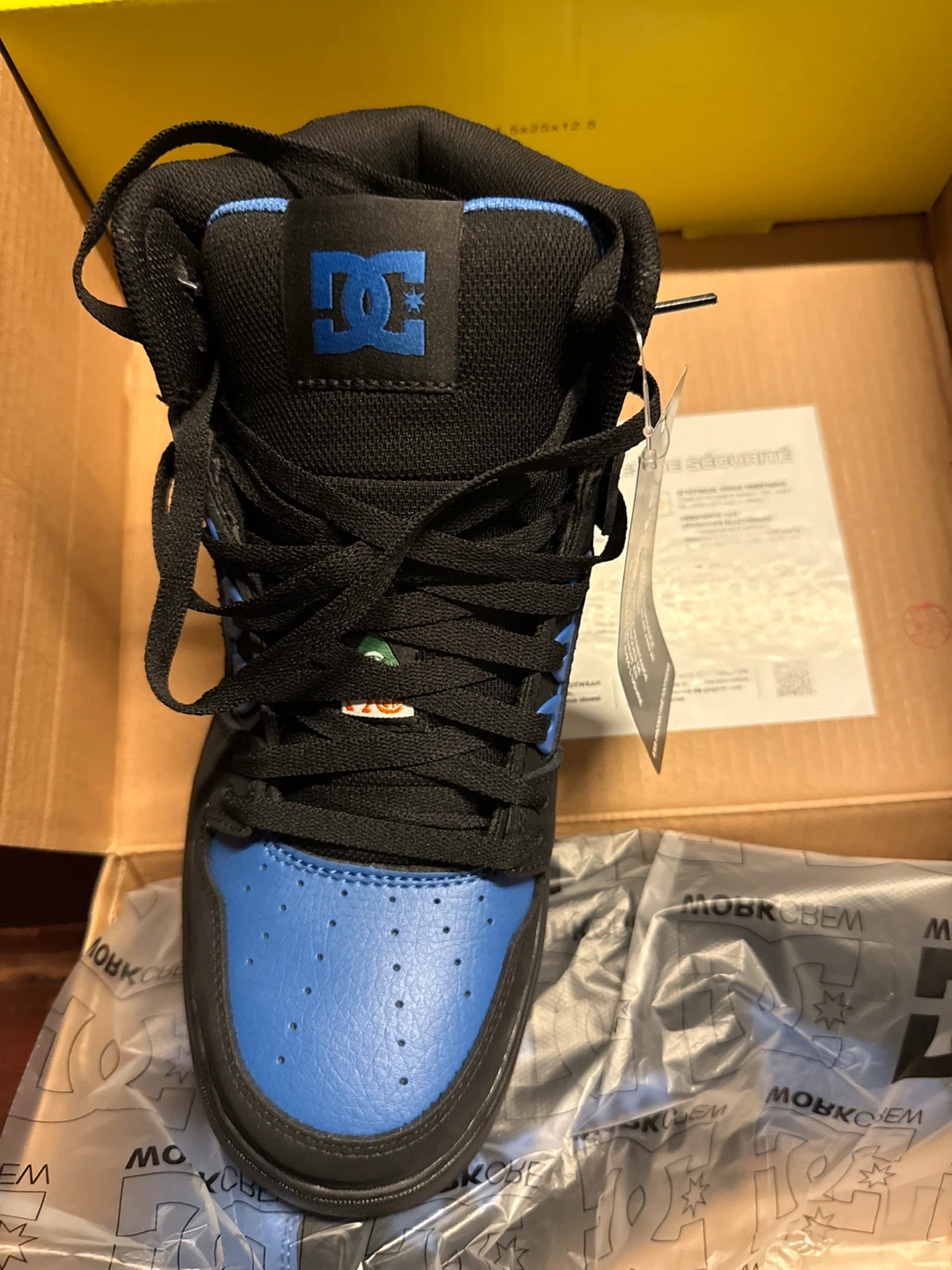 DC Shoes Work Crew High-Top Work Boots - Black/Blue - photo 2