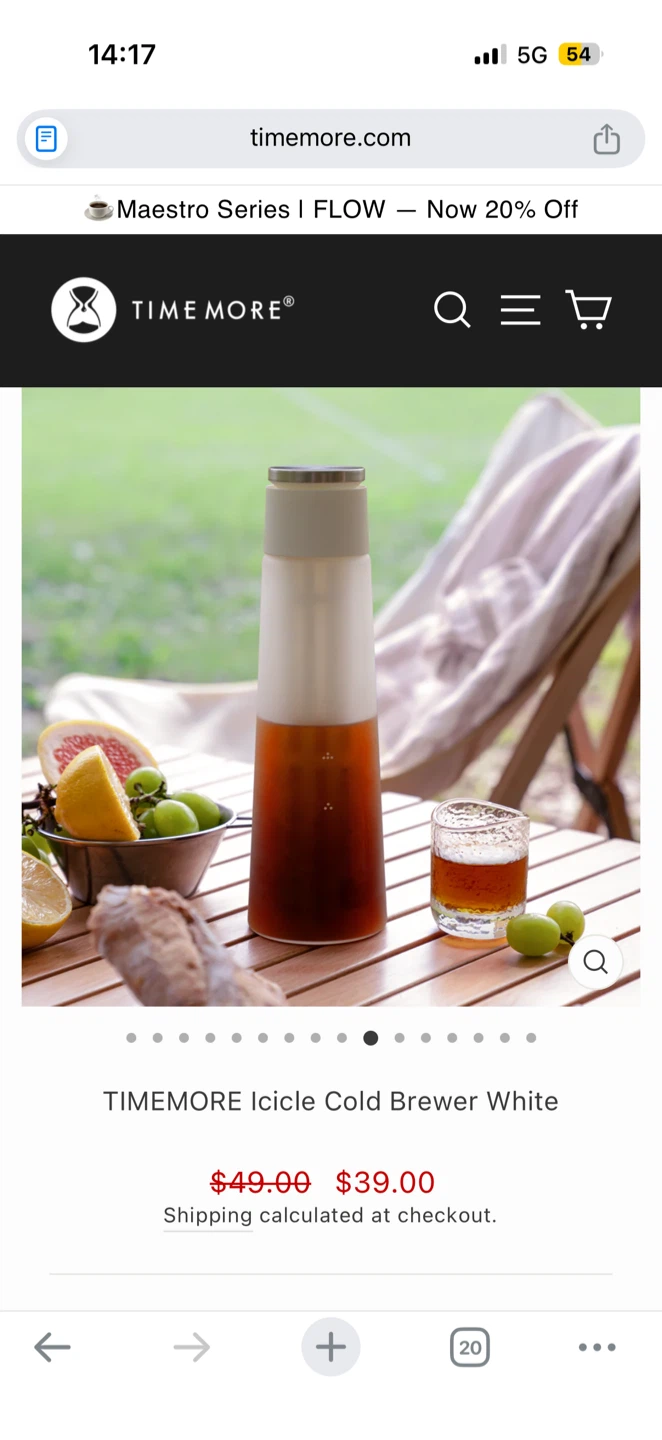 Brand New✨ TIMEMORE Icicle Cold Brewer - White - photo 2
