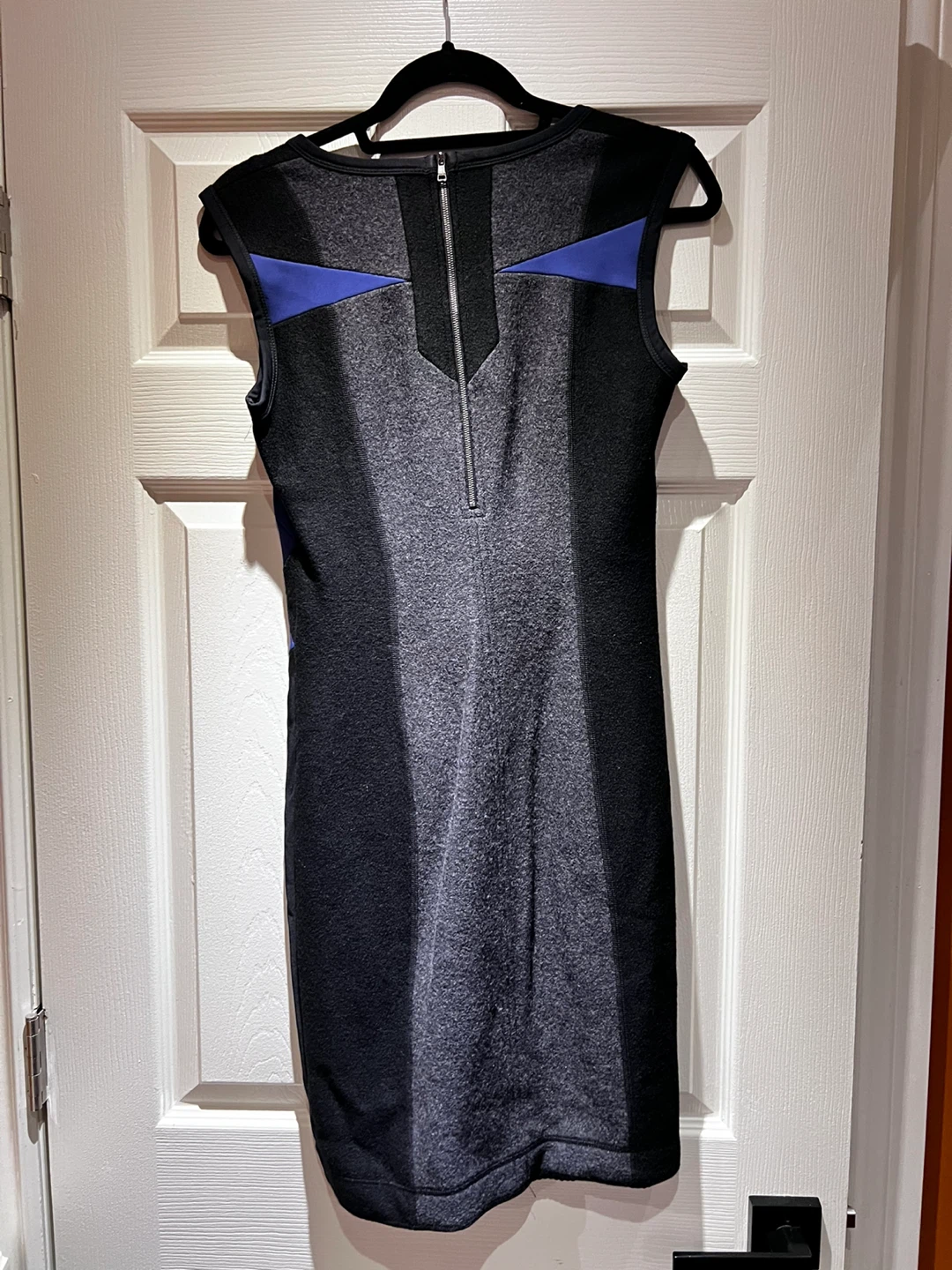 MARCCAIN Black & Blue Sleeveless Dress Size N 2 - photo 2