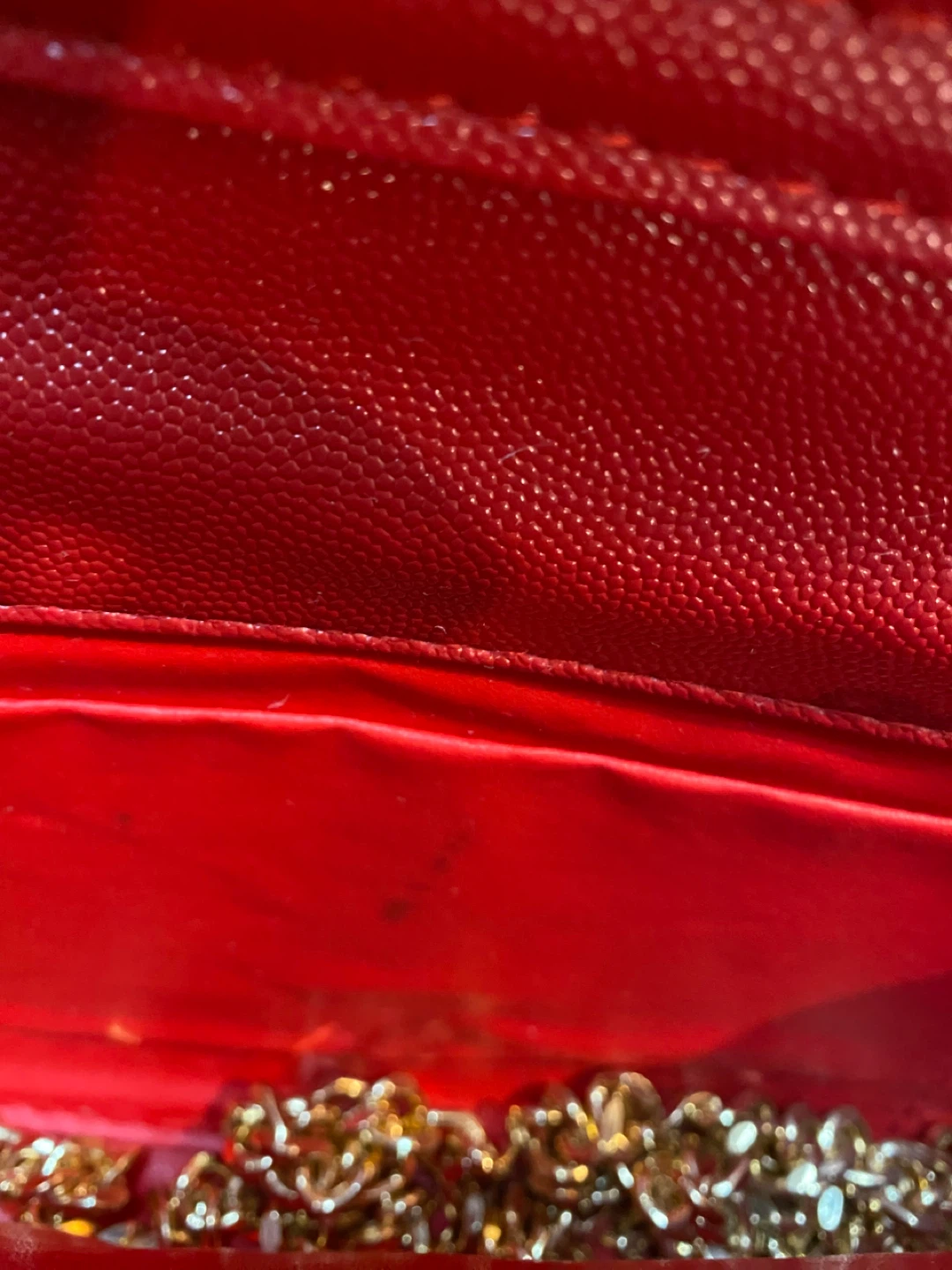 Saint Laurent Red Quilted Leather Wallet - photo 3