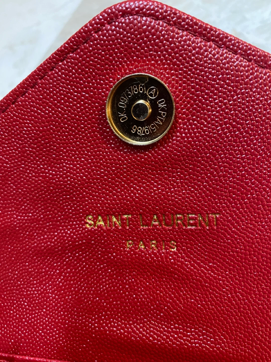 Saint Laurent Red Quilted Leather Wallet - photo 2