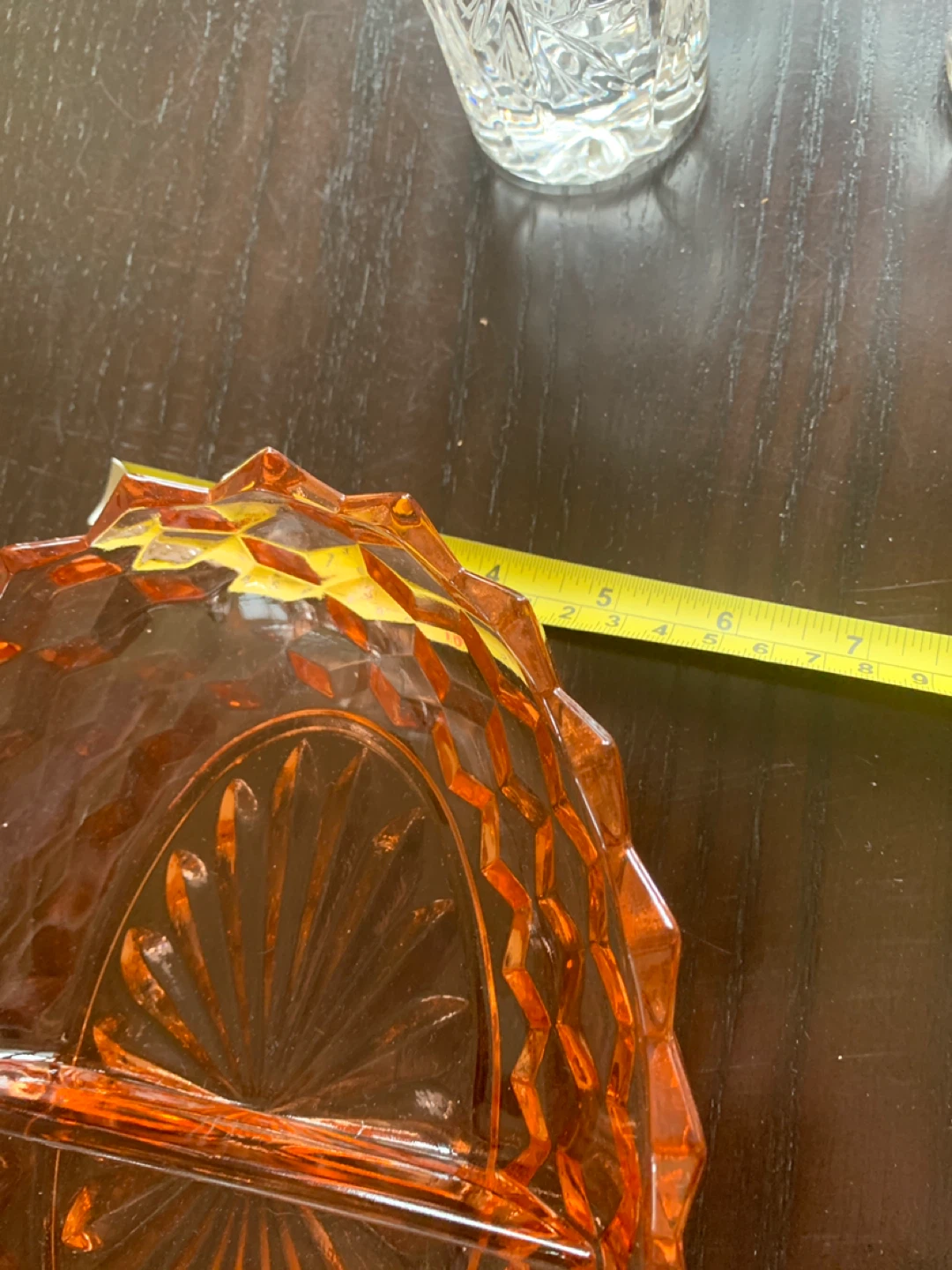 Orange Glass Divided Serving Dish - photo 3