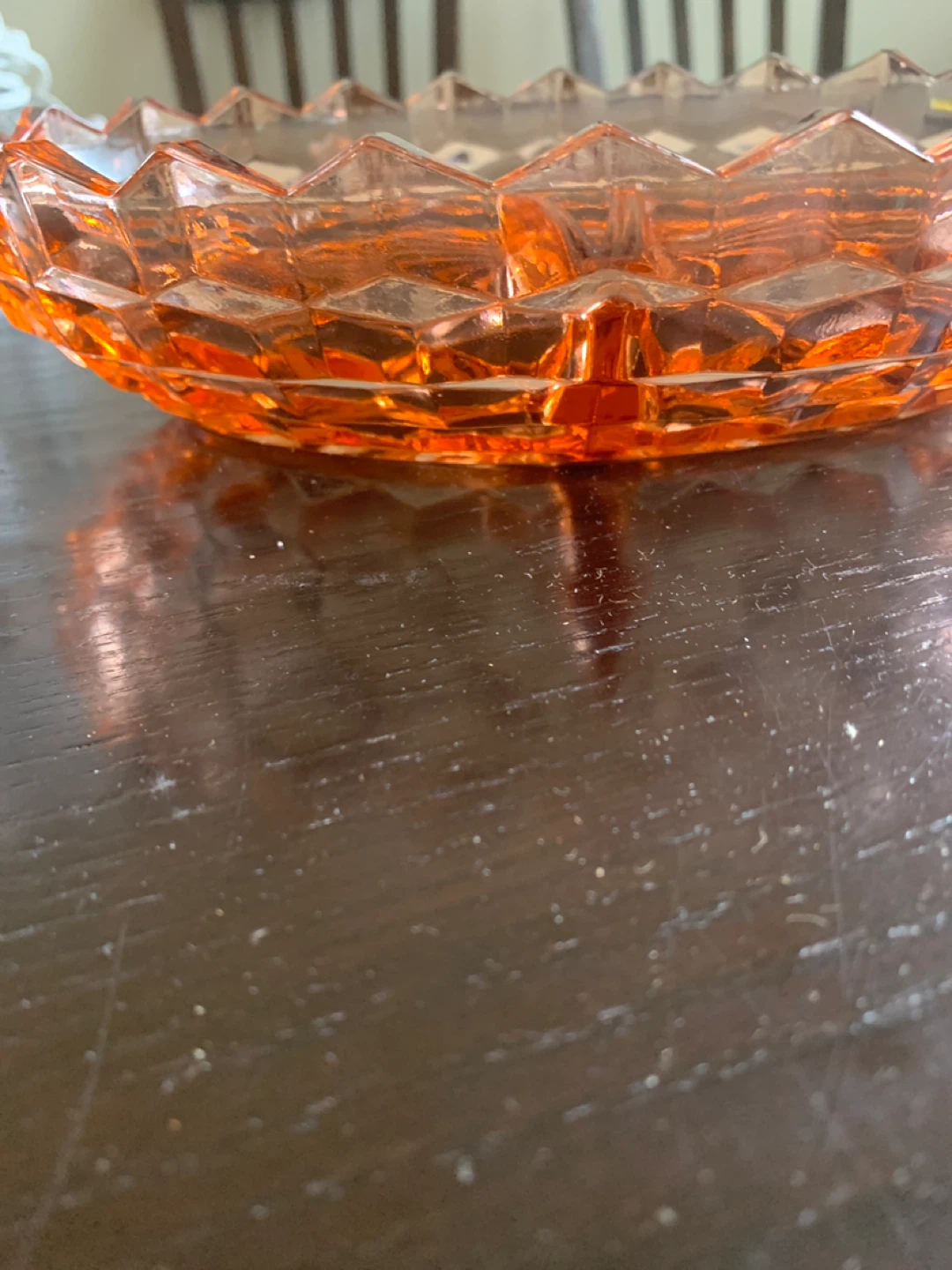 Orange Glass Divided Serving Dish - photo 4