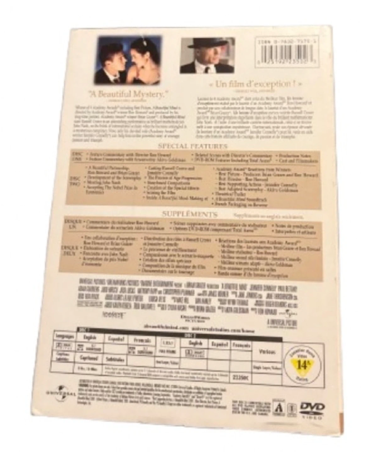 📀 A Beautiful Mind – Full Screen DVD - photo 2