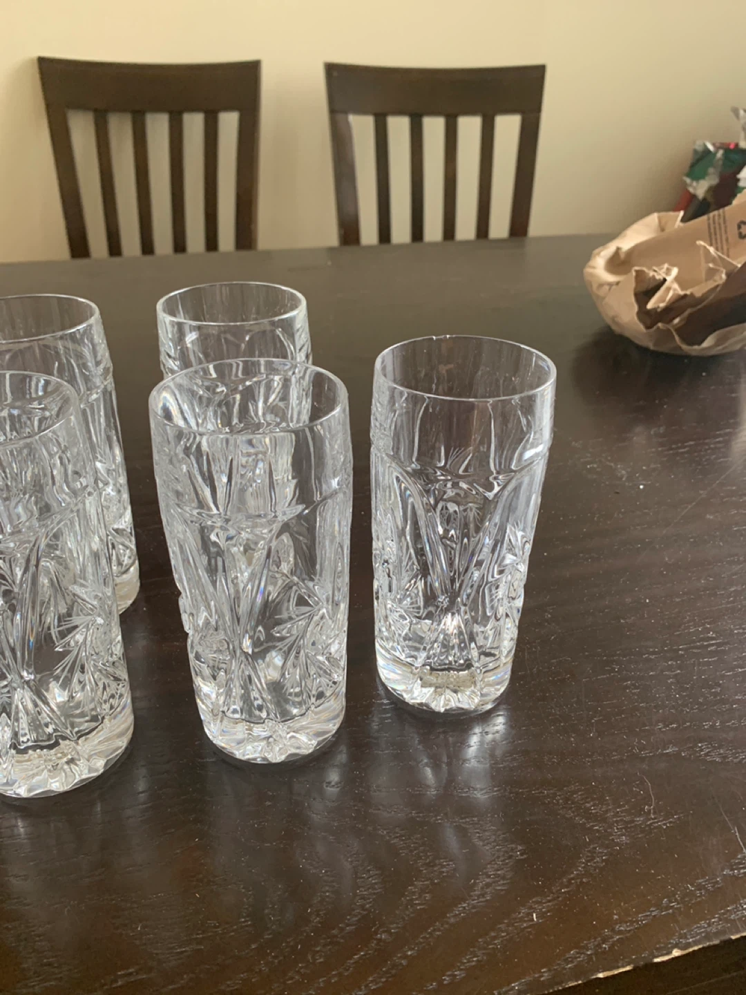 Set of 4 Crystal Cut Glasses - photo 3