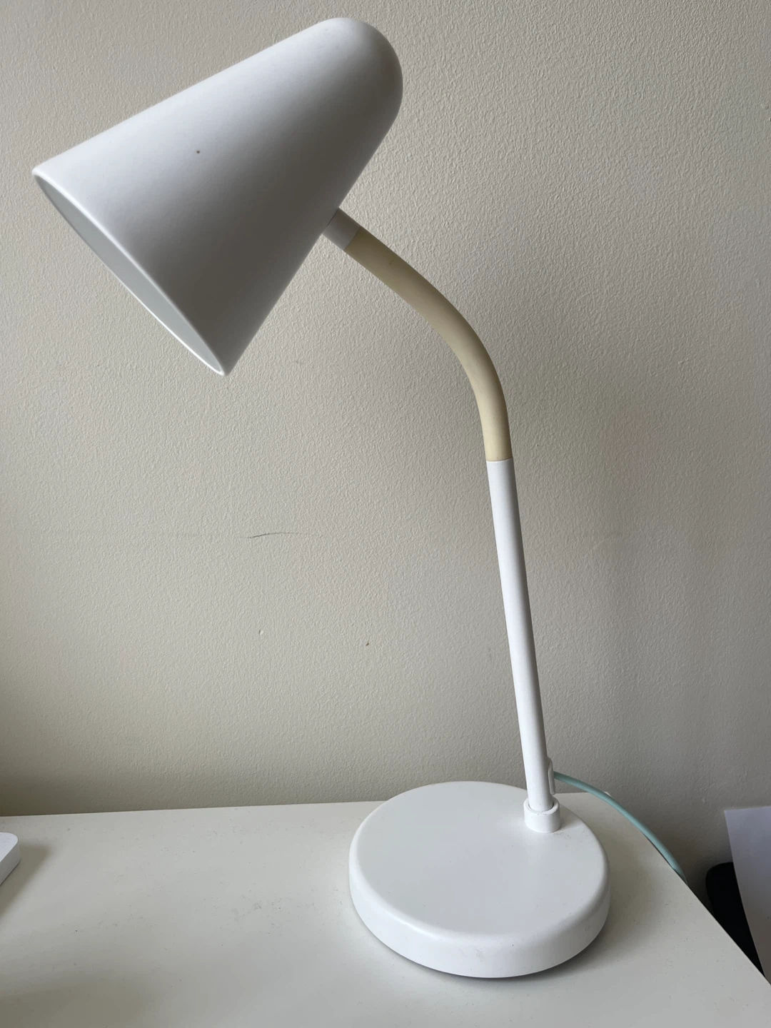 White Adjustable Desk Lamp