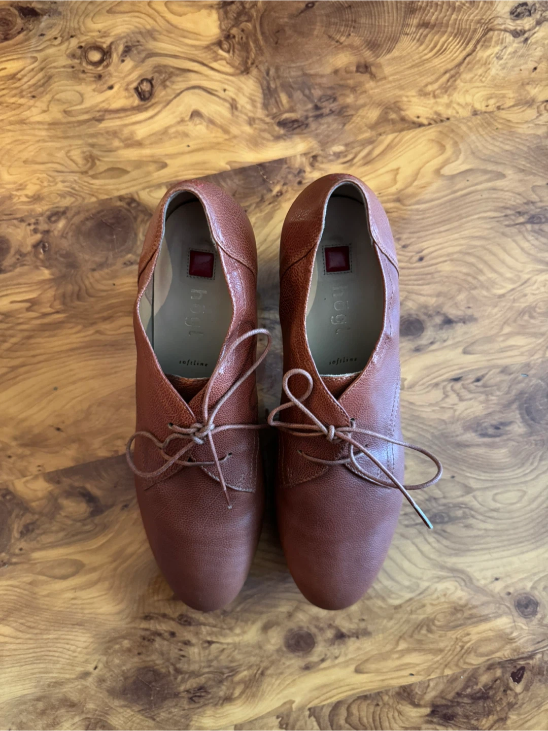 Hogl Women's Brown Leather Lace-up Heel Shoes - photo 5
