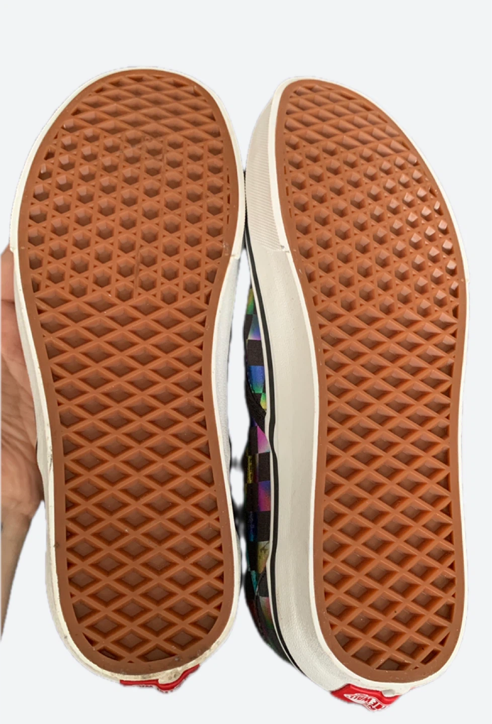 Vans Slip-On Rainbow Checkerboard Shoes - photo 2