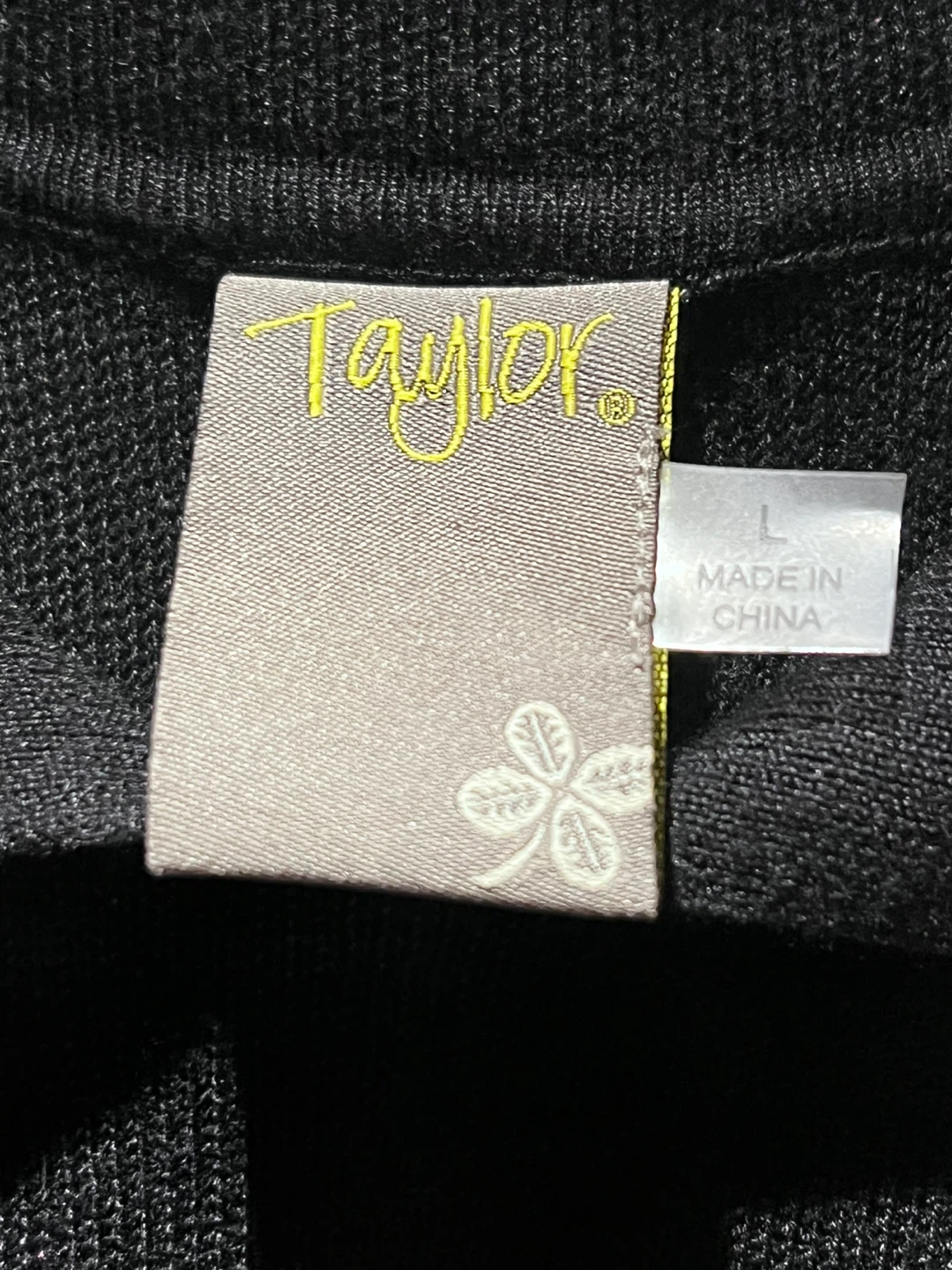 Taylor Black Knit Dress Size L - photo 3