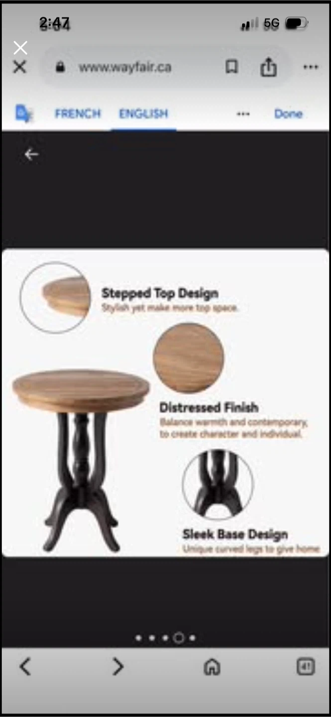 New Brand New Martinis End Table - photo 5