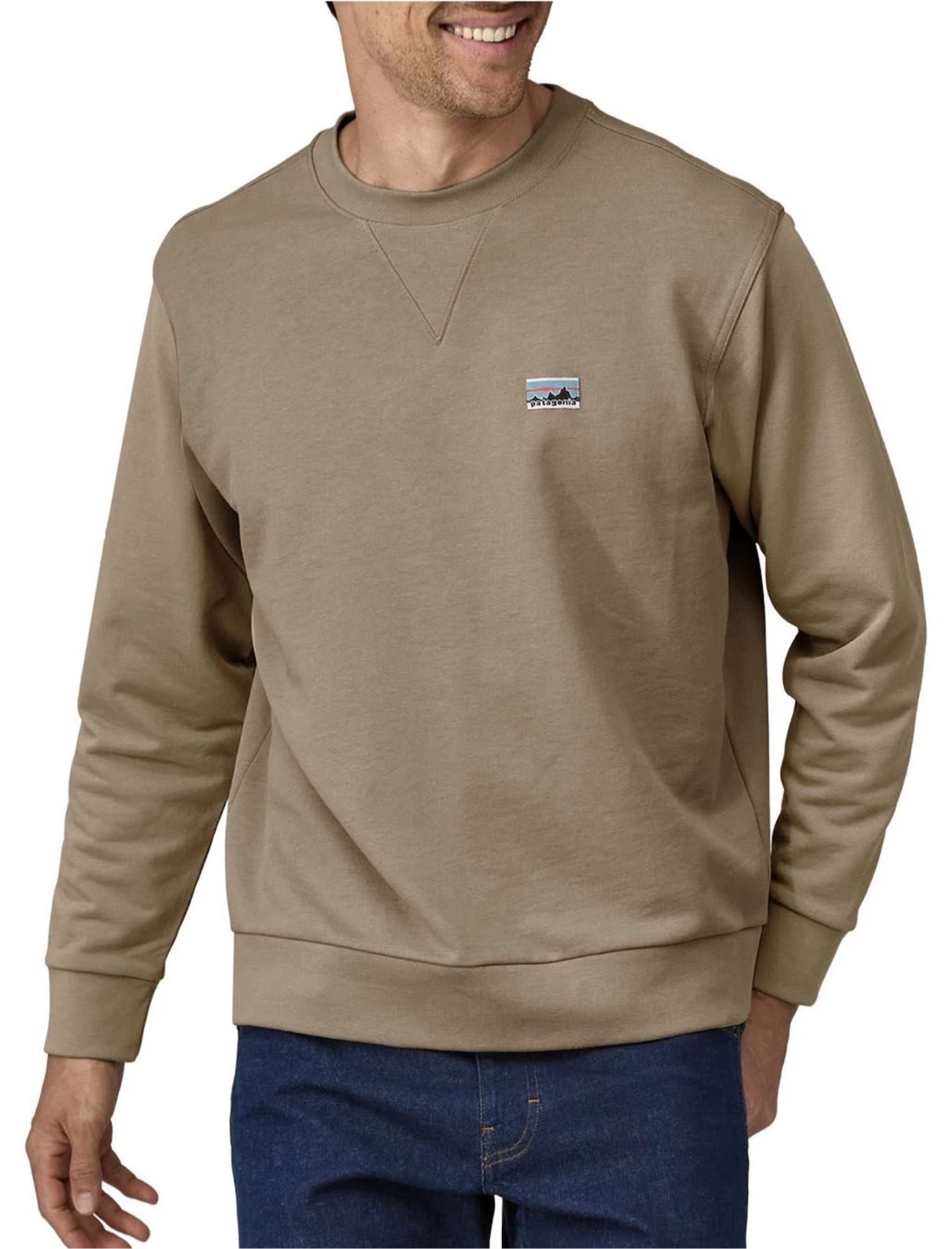 Patagonia Men's Crewneck Sweatshirt - Tan - Size S
