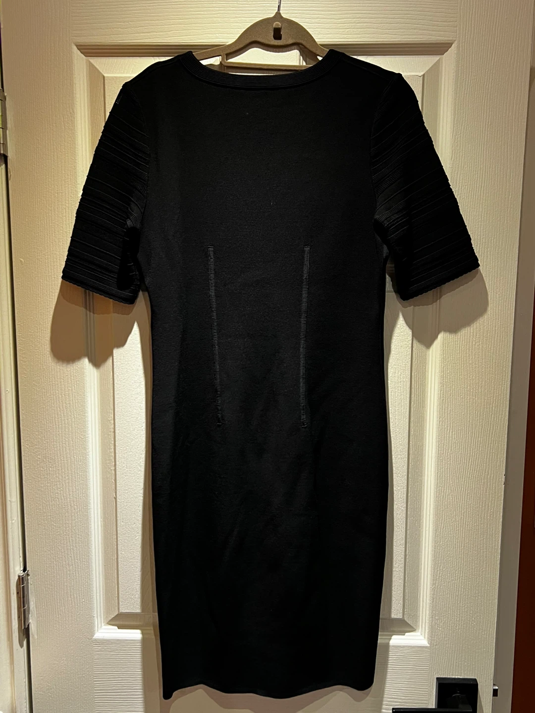 MARCCAIN Black Knit Short Sleeve Dress - photo 2