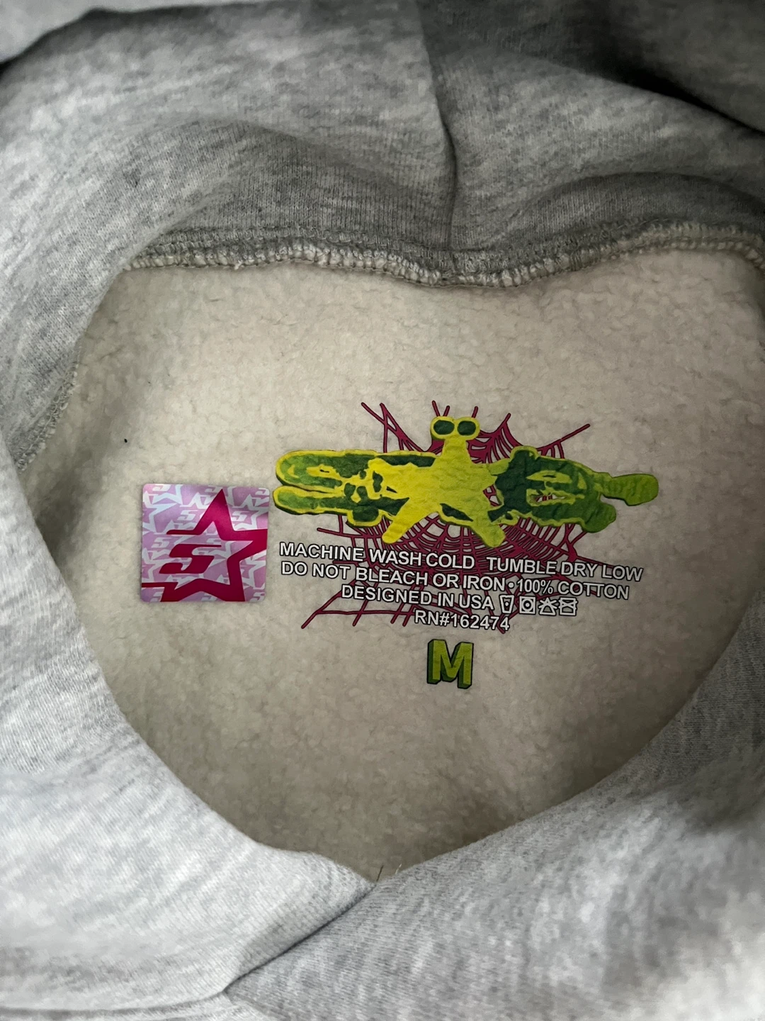 Sp5der Beluga Hoodie - Heather Grey (BRAND NEW, Medium) - photo 4