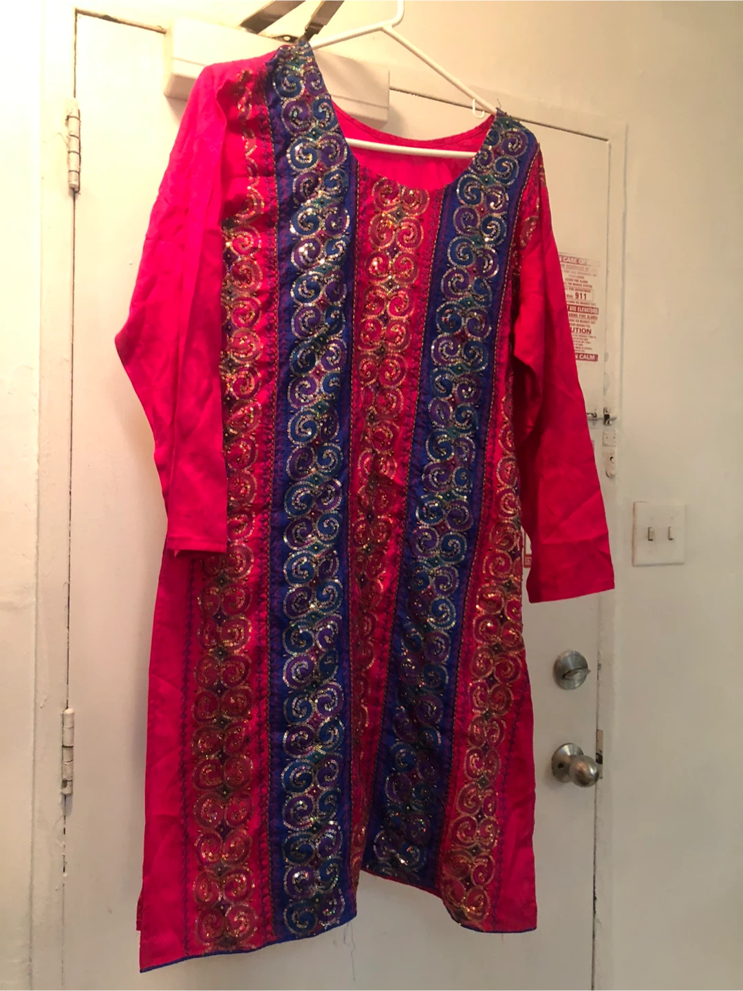 Sequin Kurti and Pants 3 pieces Set