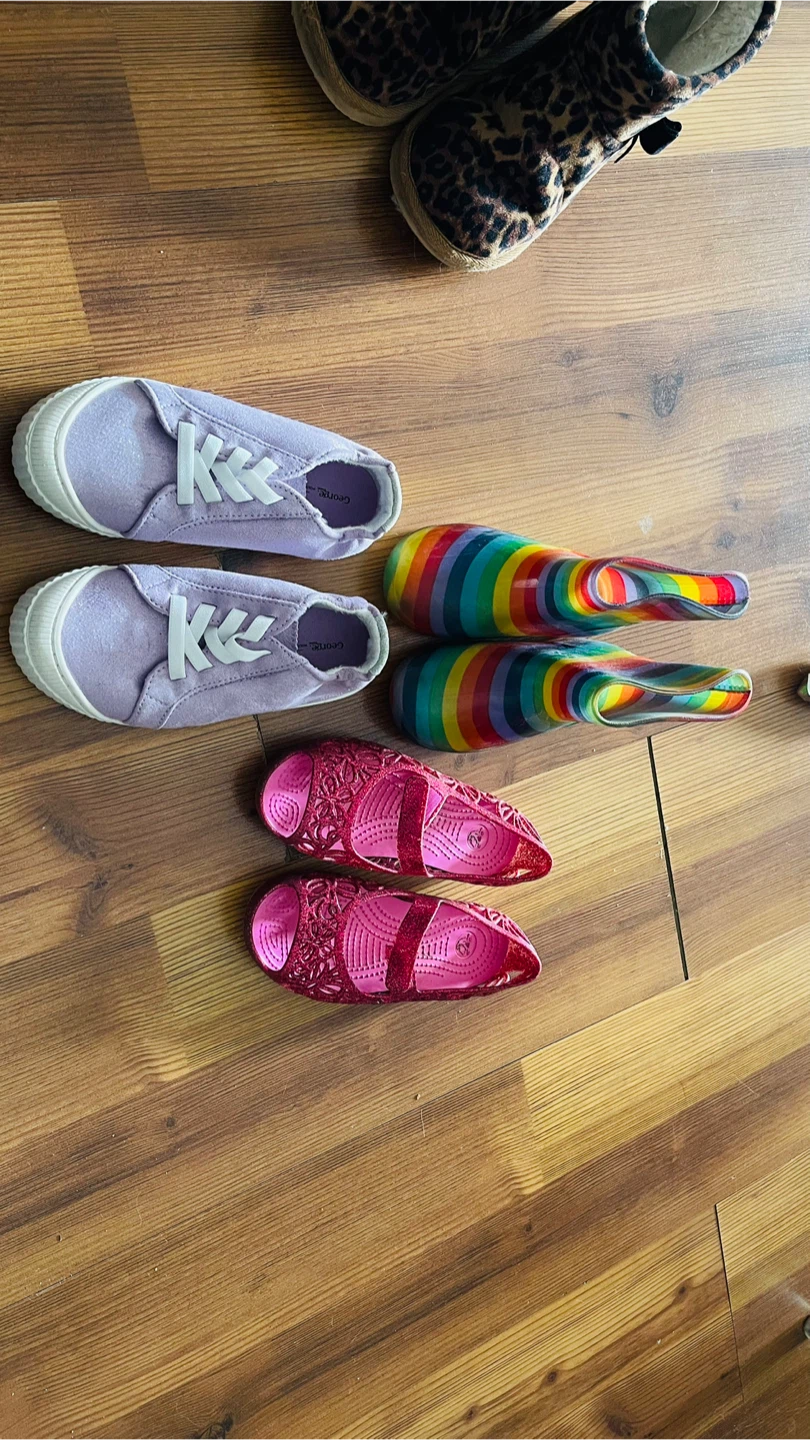 Kids Rainbow Rubber Rain Boots