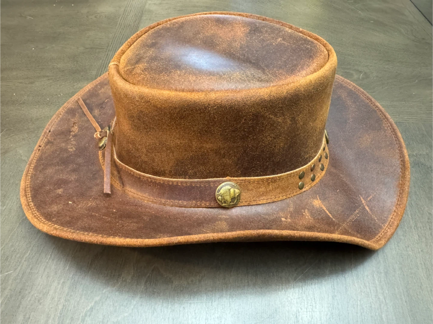 Brands&Luck Genuine Steer Hide Cowboy Hat XL - photo 3