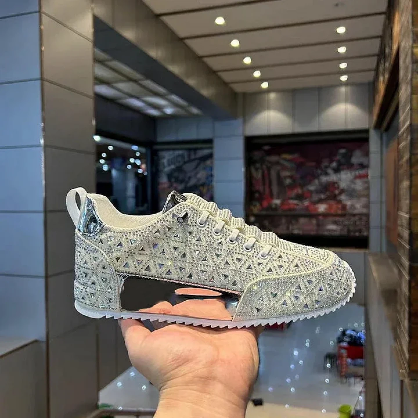Men’s Rhinestone Sneakers - photo 3