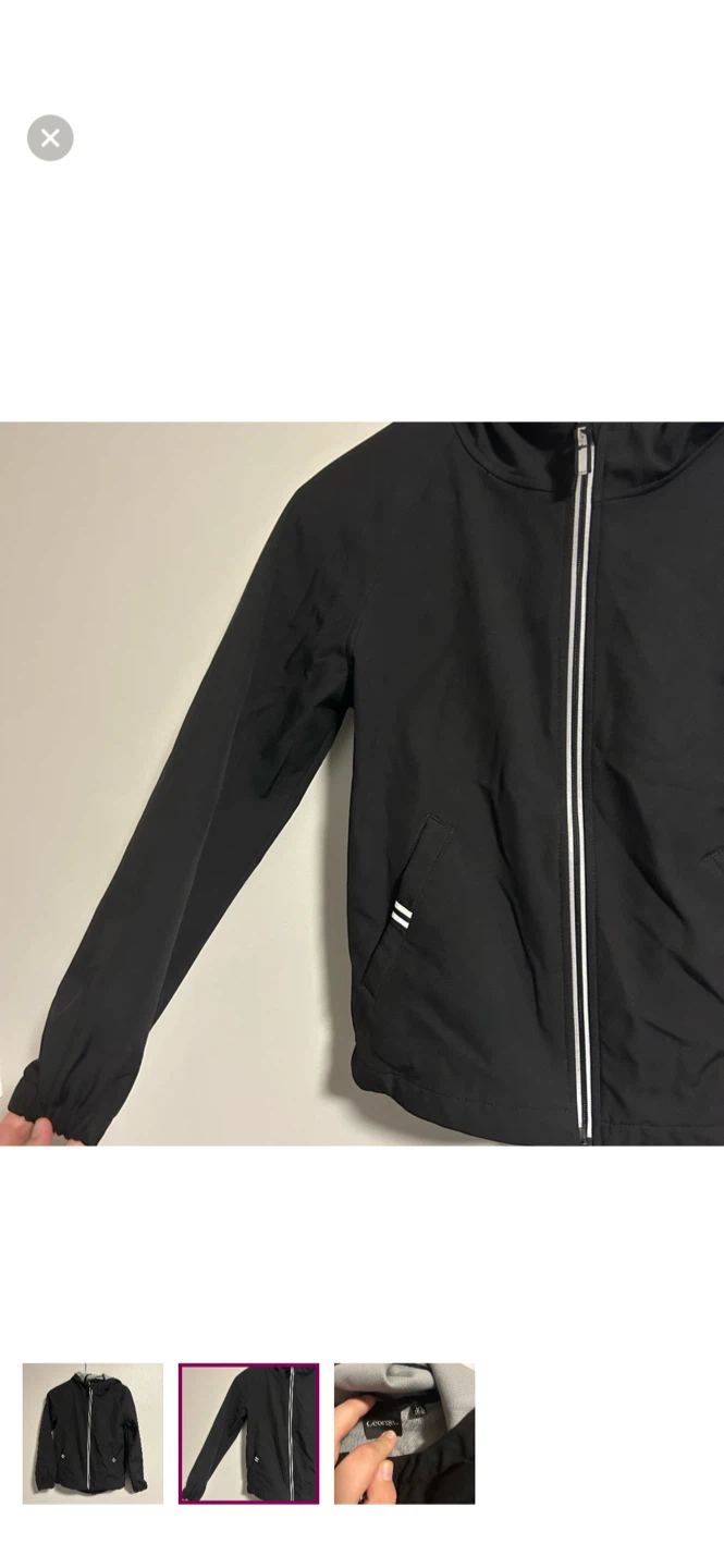 George Black Hooded Jacket L/G (10-12) - photo 2